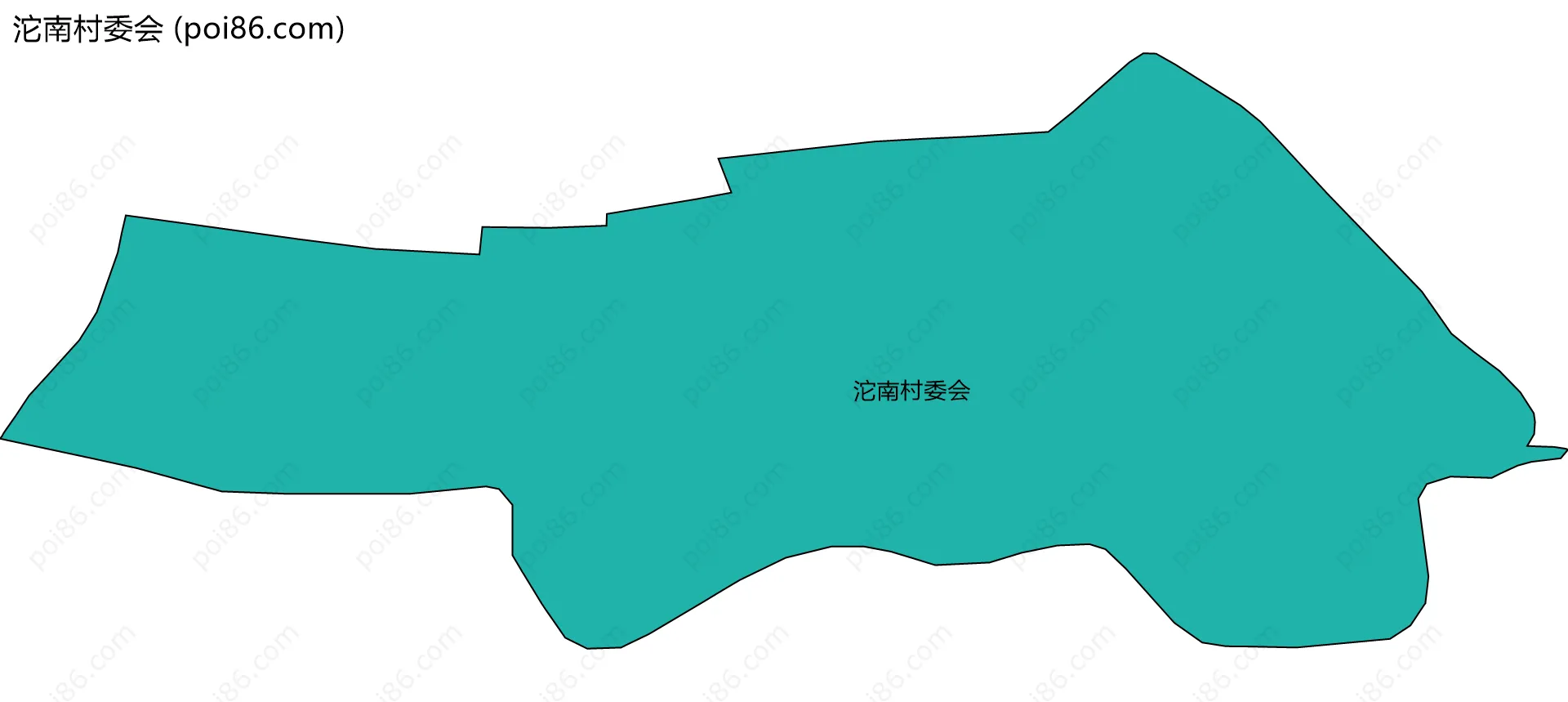 沱南村委会边界地图