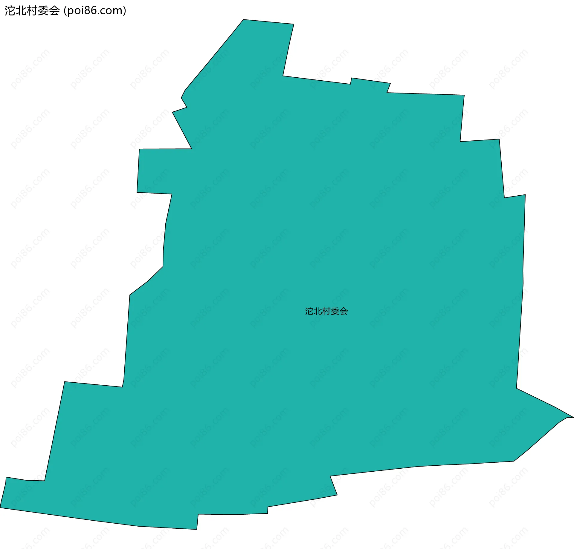 沱北村委会边界地图