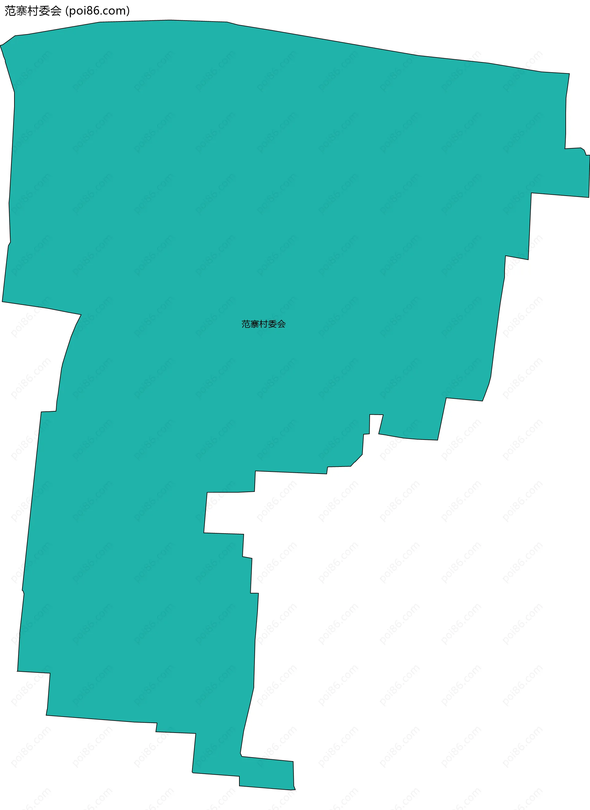 范寨村委会边界地图