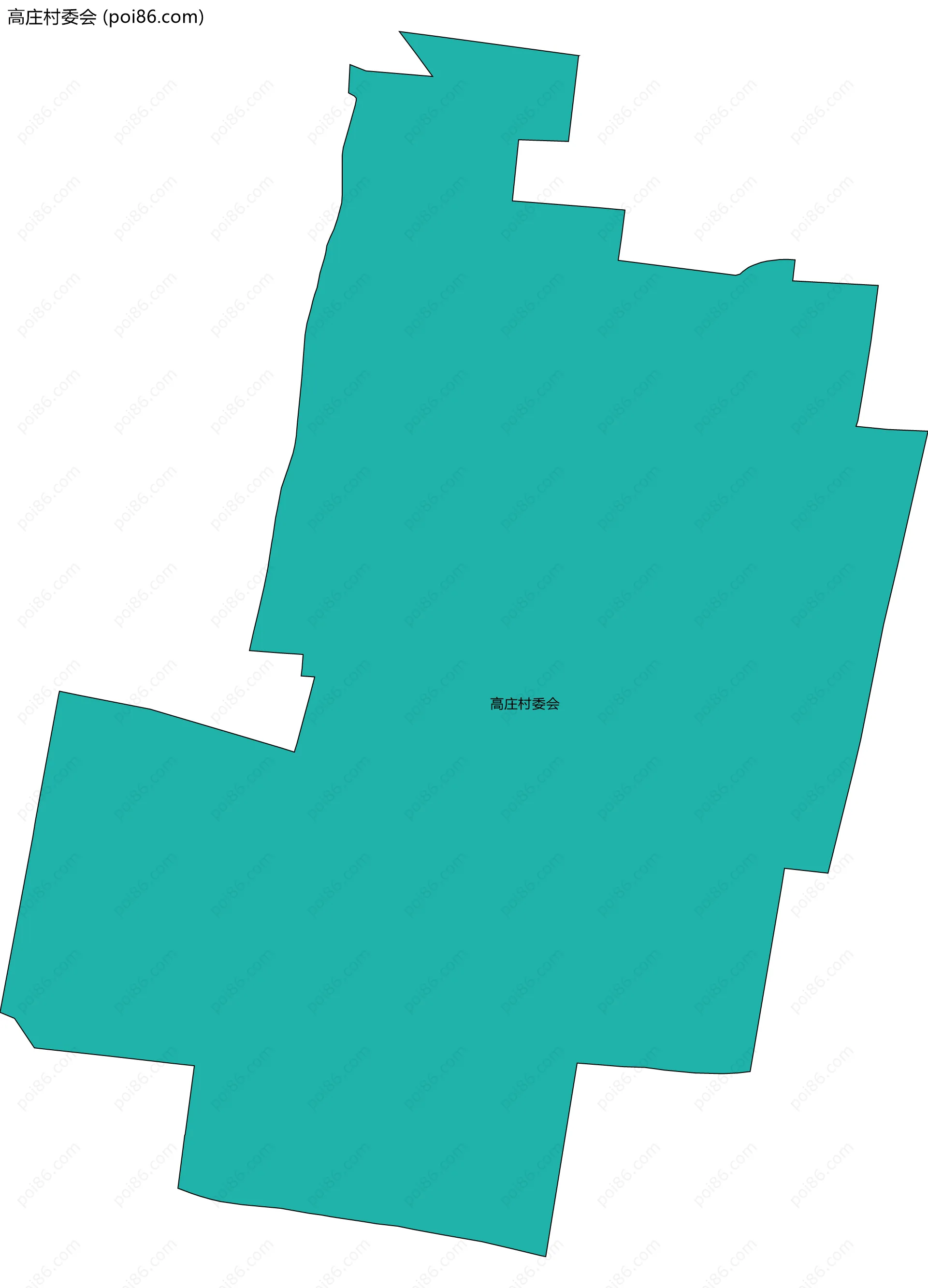 高庄村委会边界地图