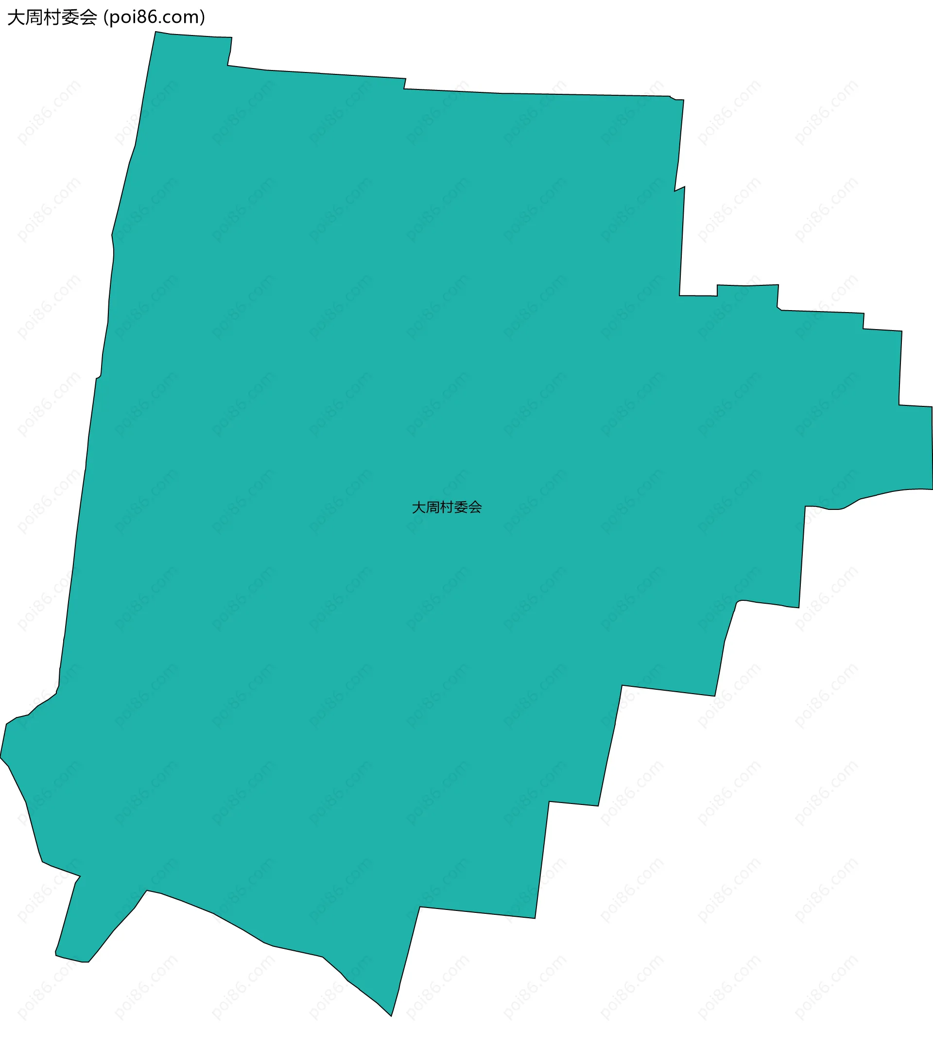 大周村委会边界地图