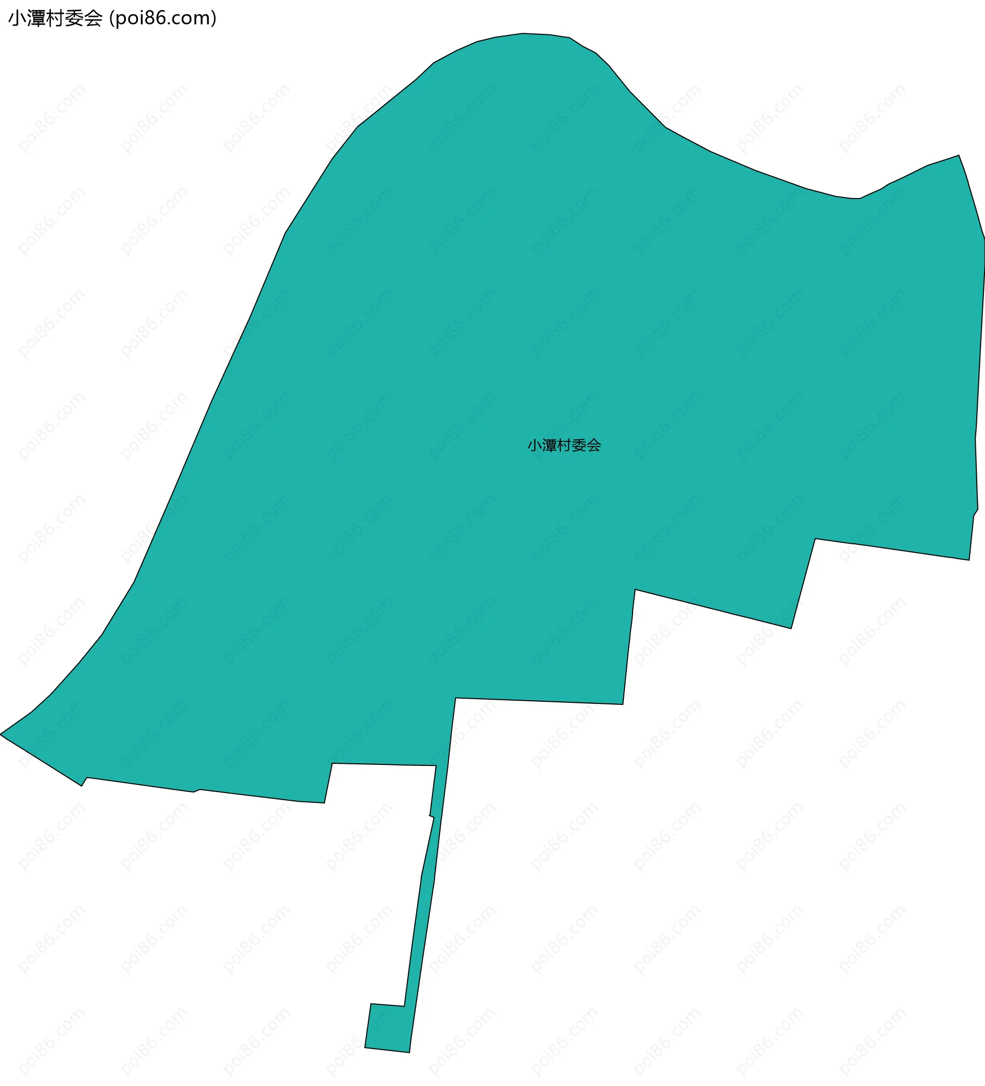 小潭村委会边界地图