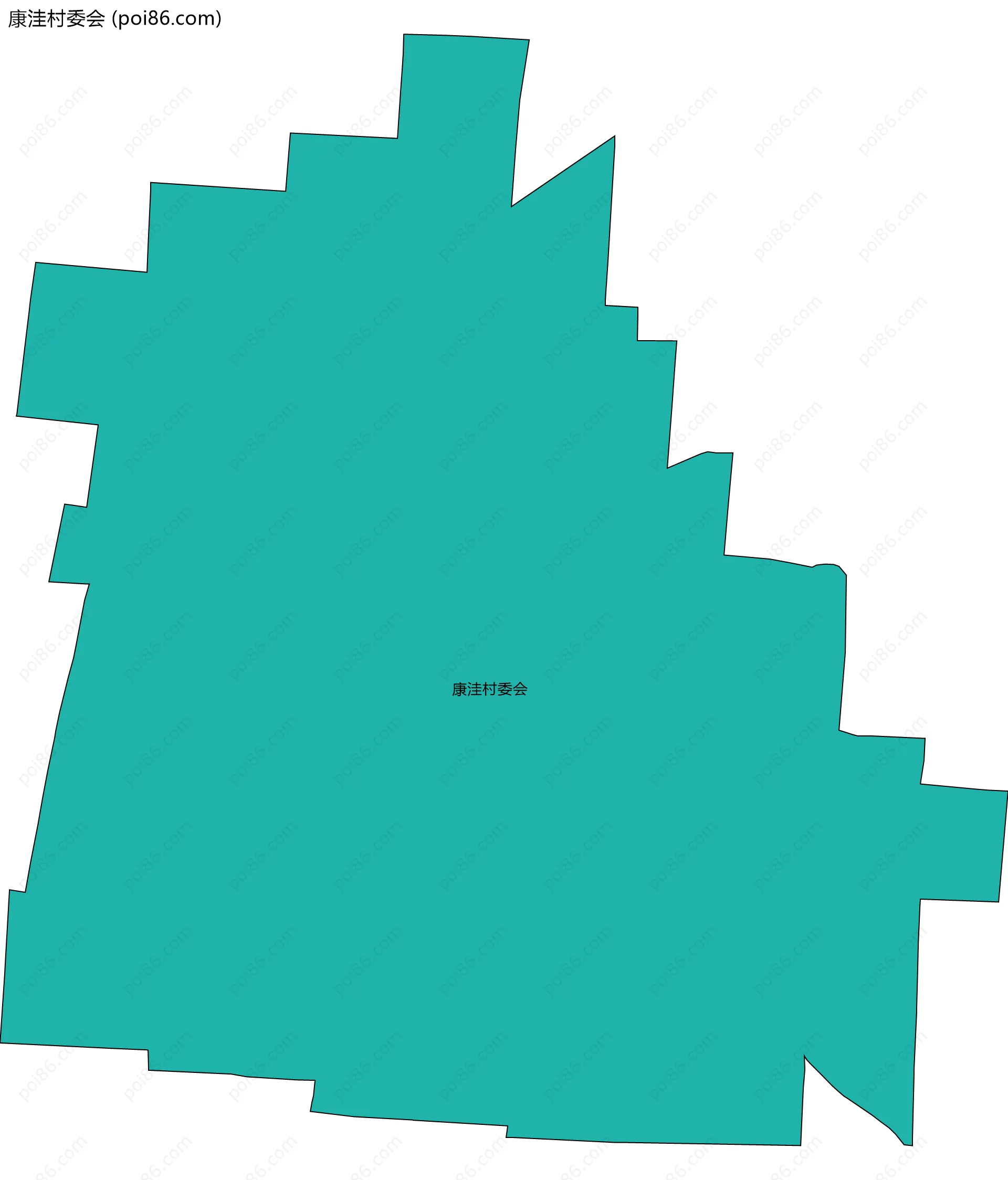 康洼村委会边界地图