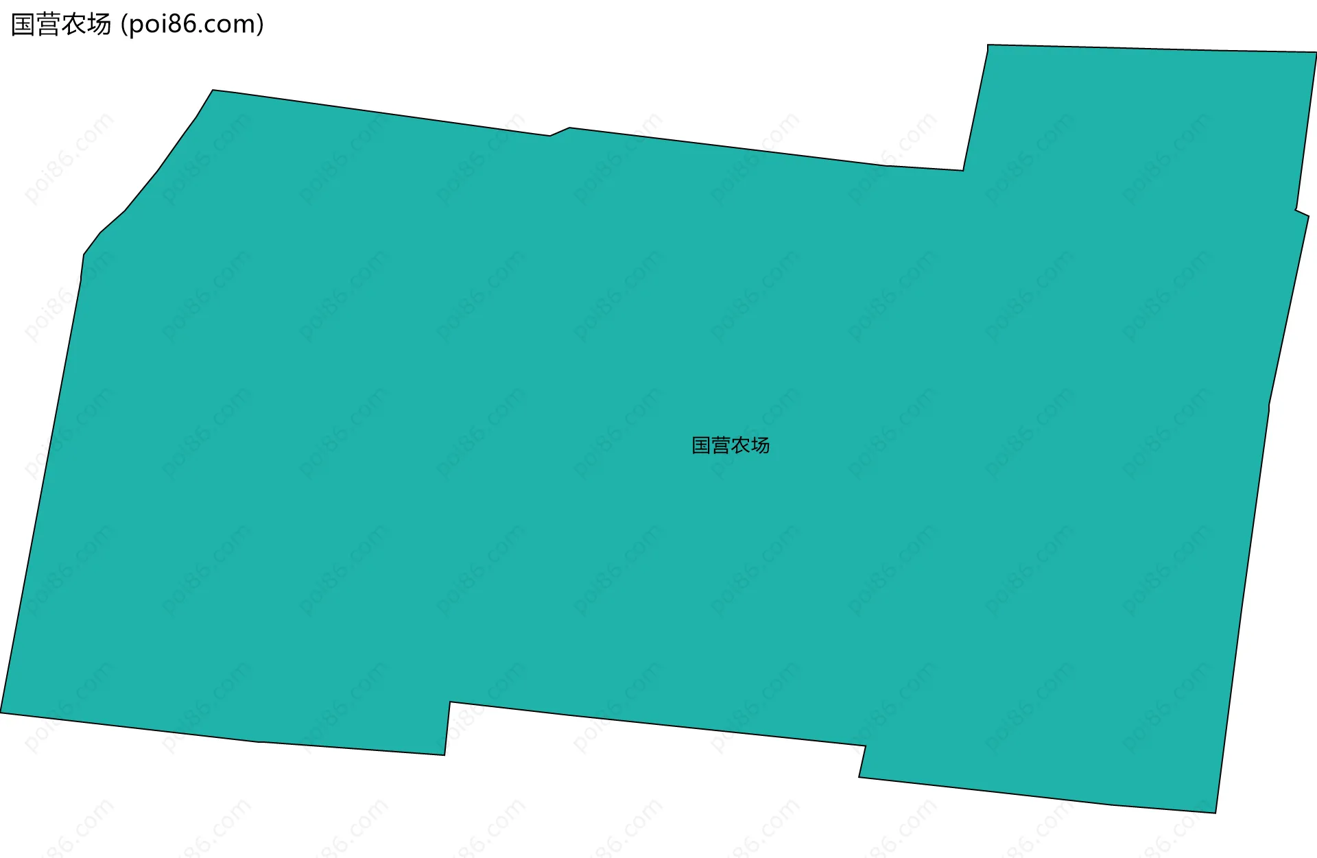 国营农场边界地图