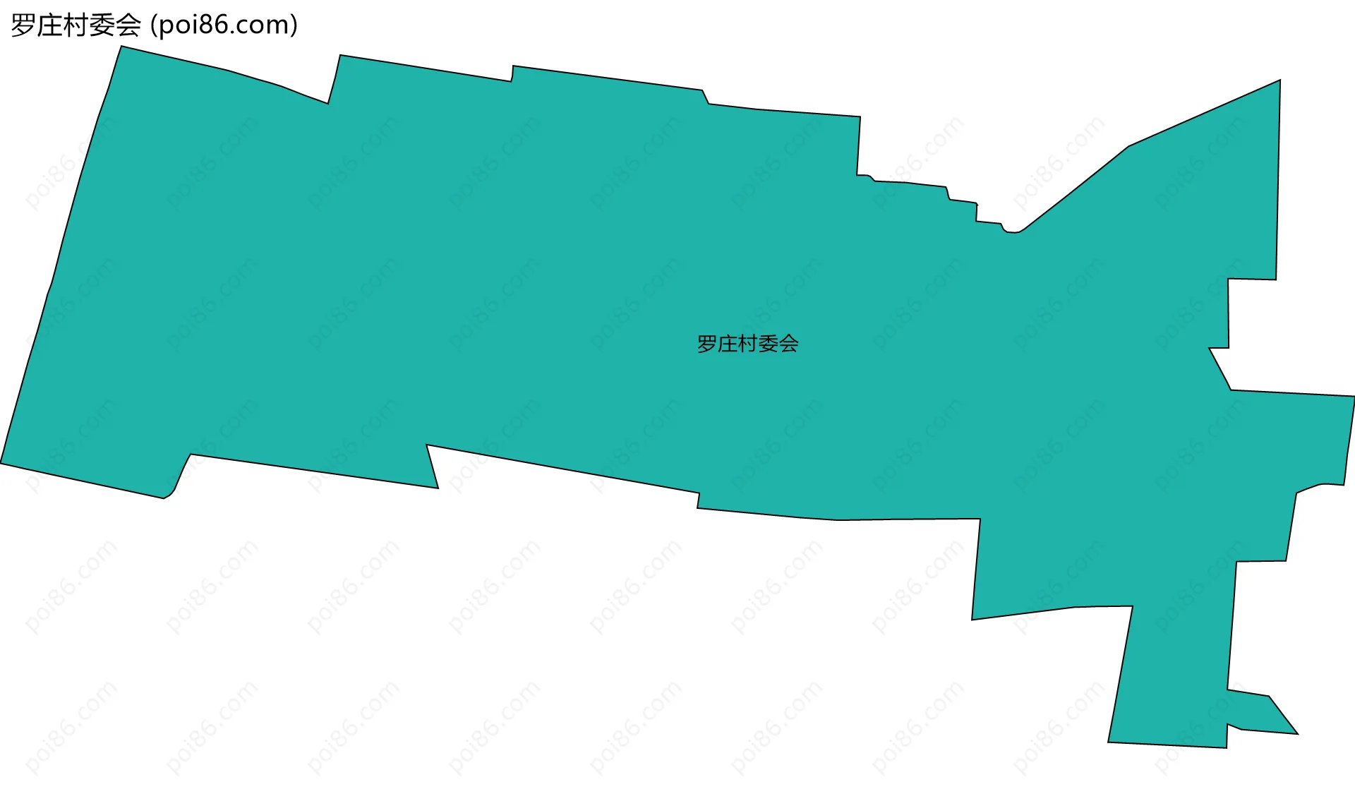 罗庄村委会边界地图
