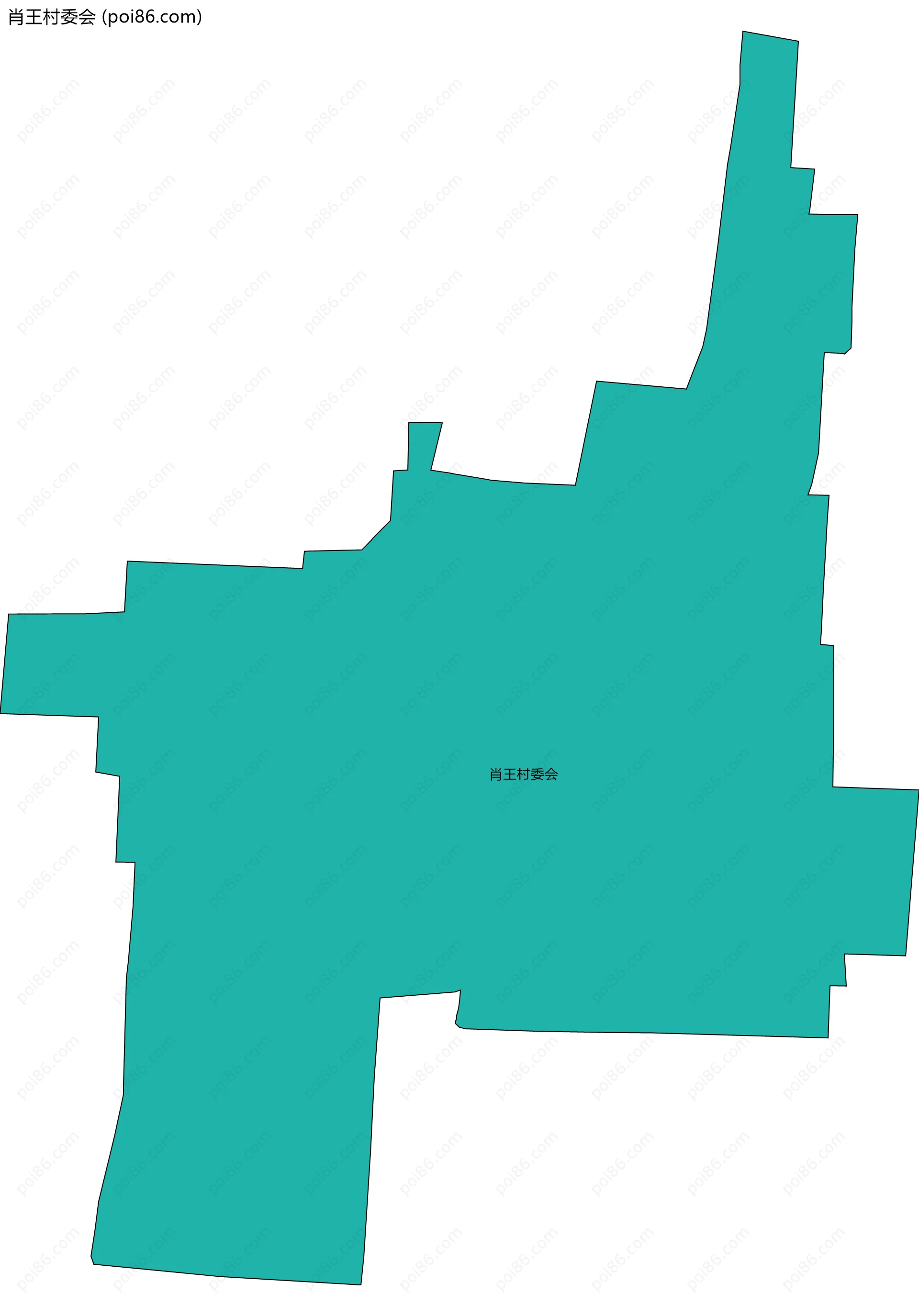 肖王村委会边界地图