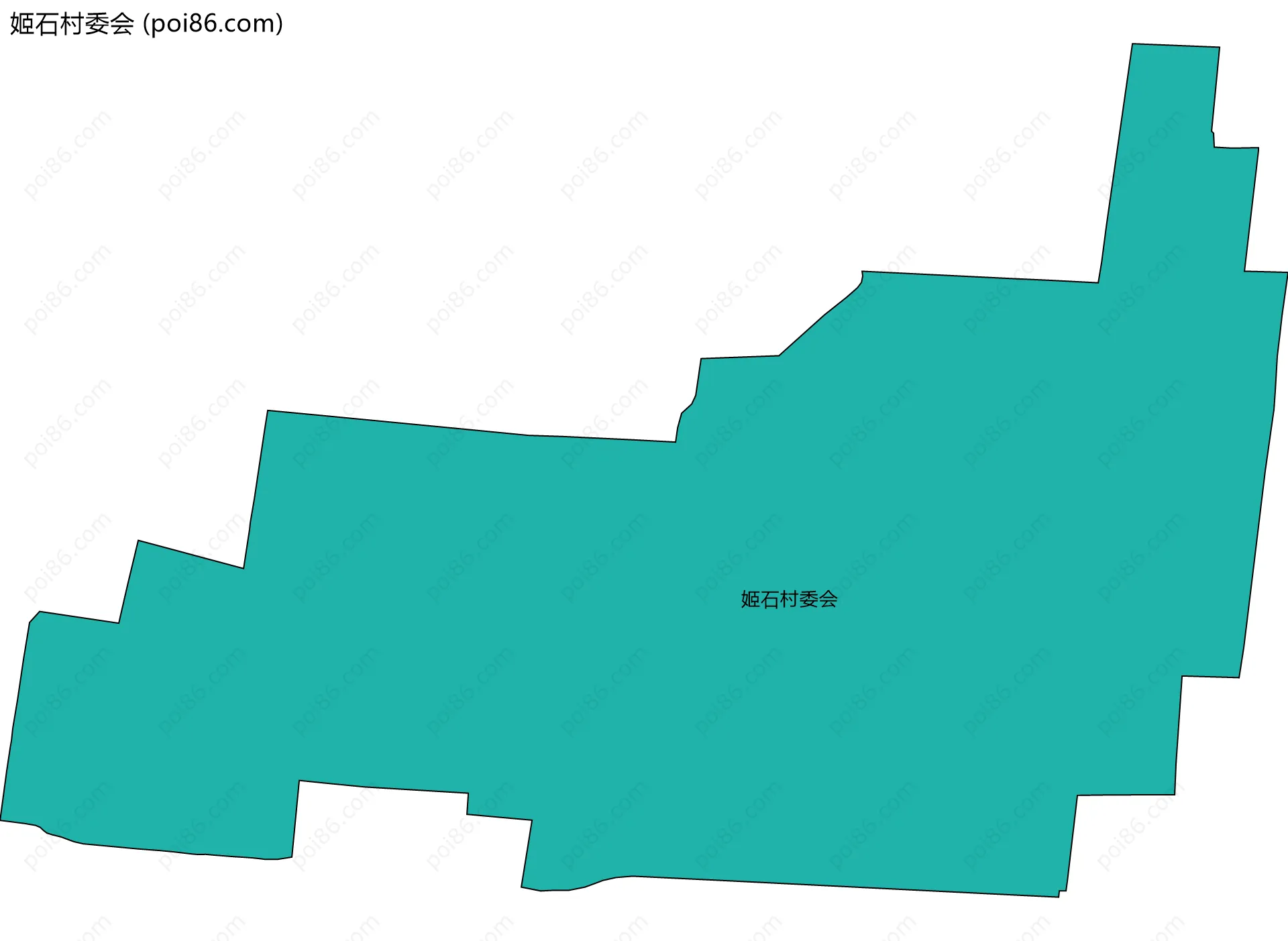 姬石村委会边界地图