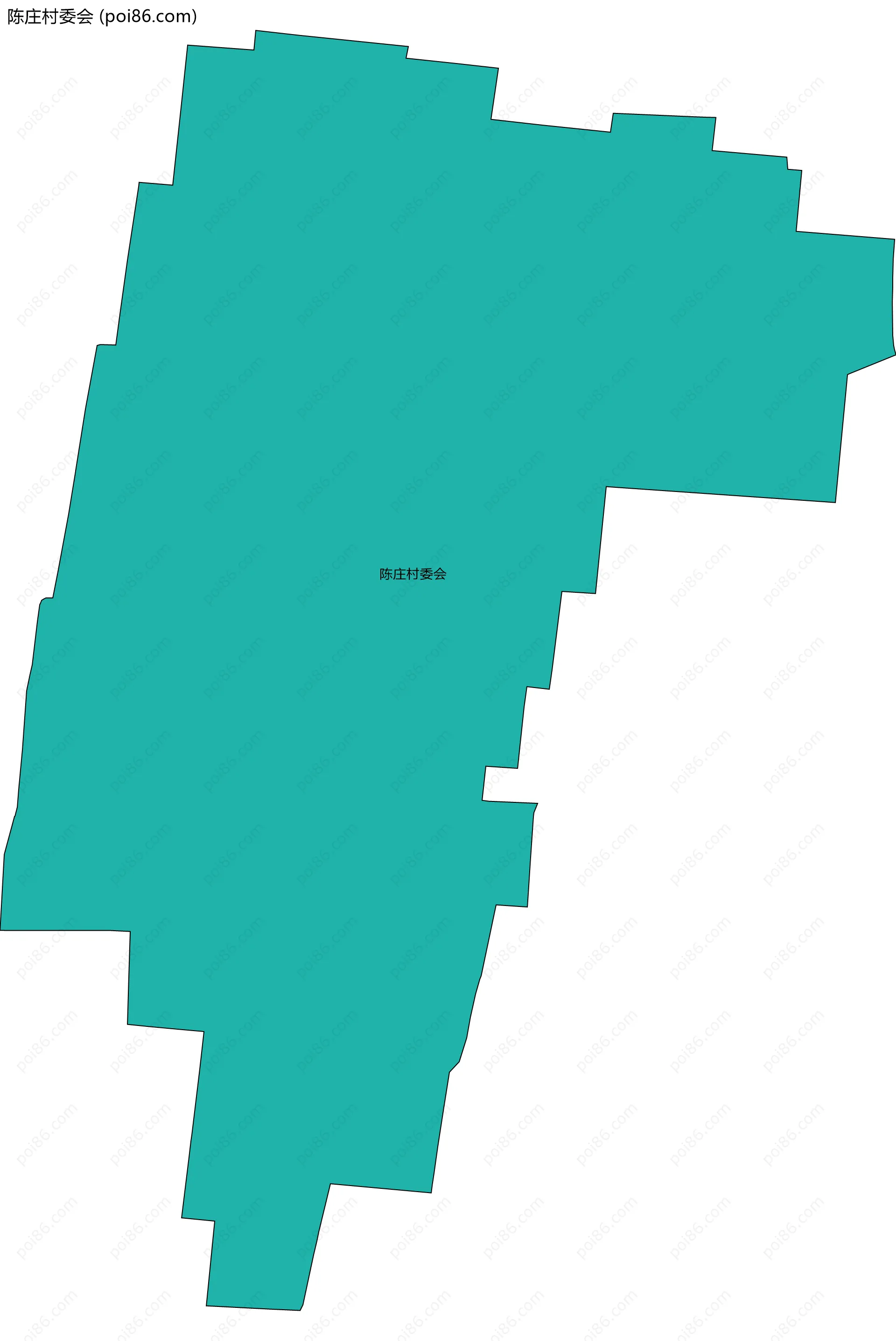 陈庄村委会边界地图