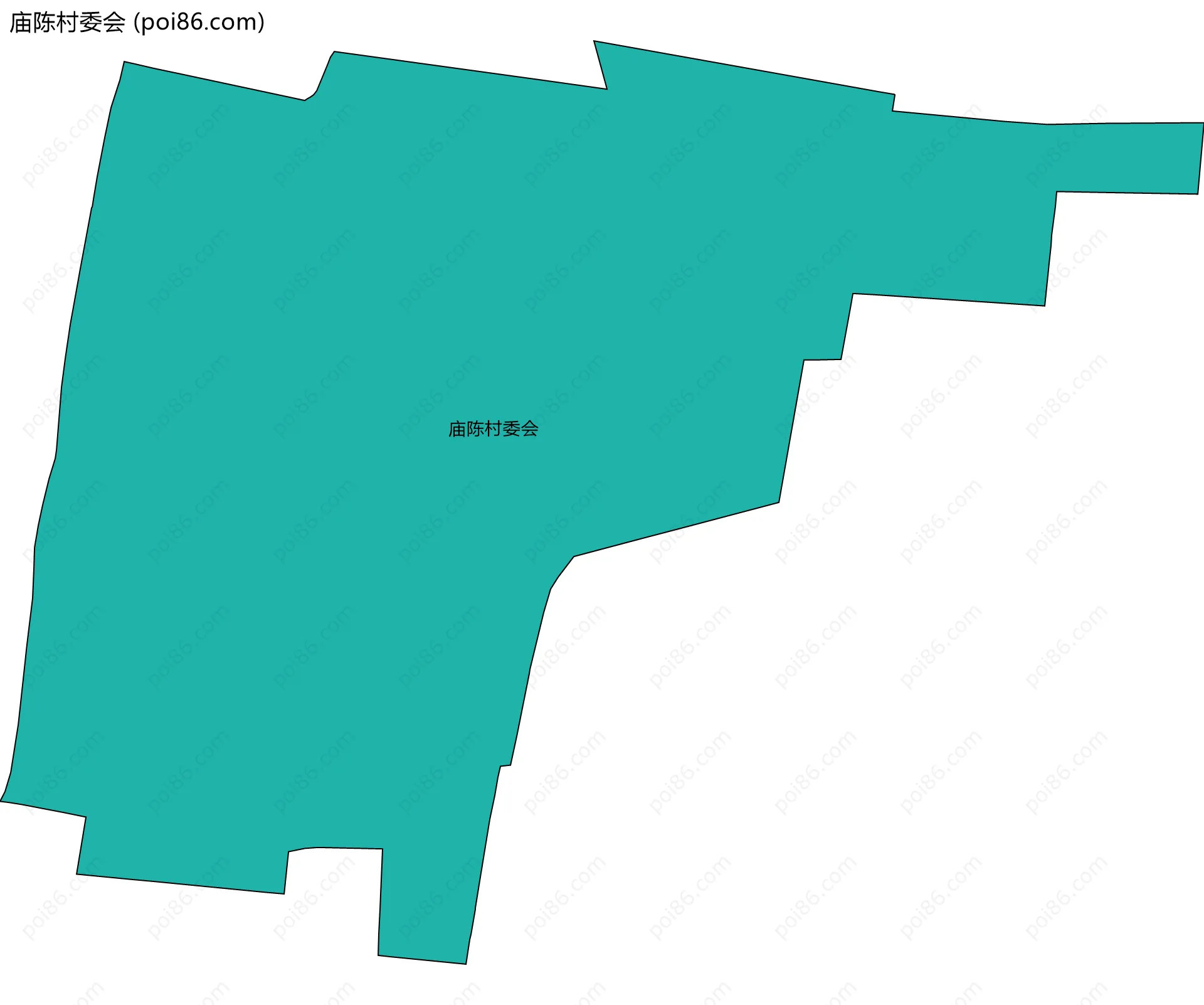 庙陈村委会边界地图