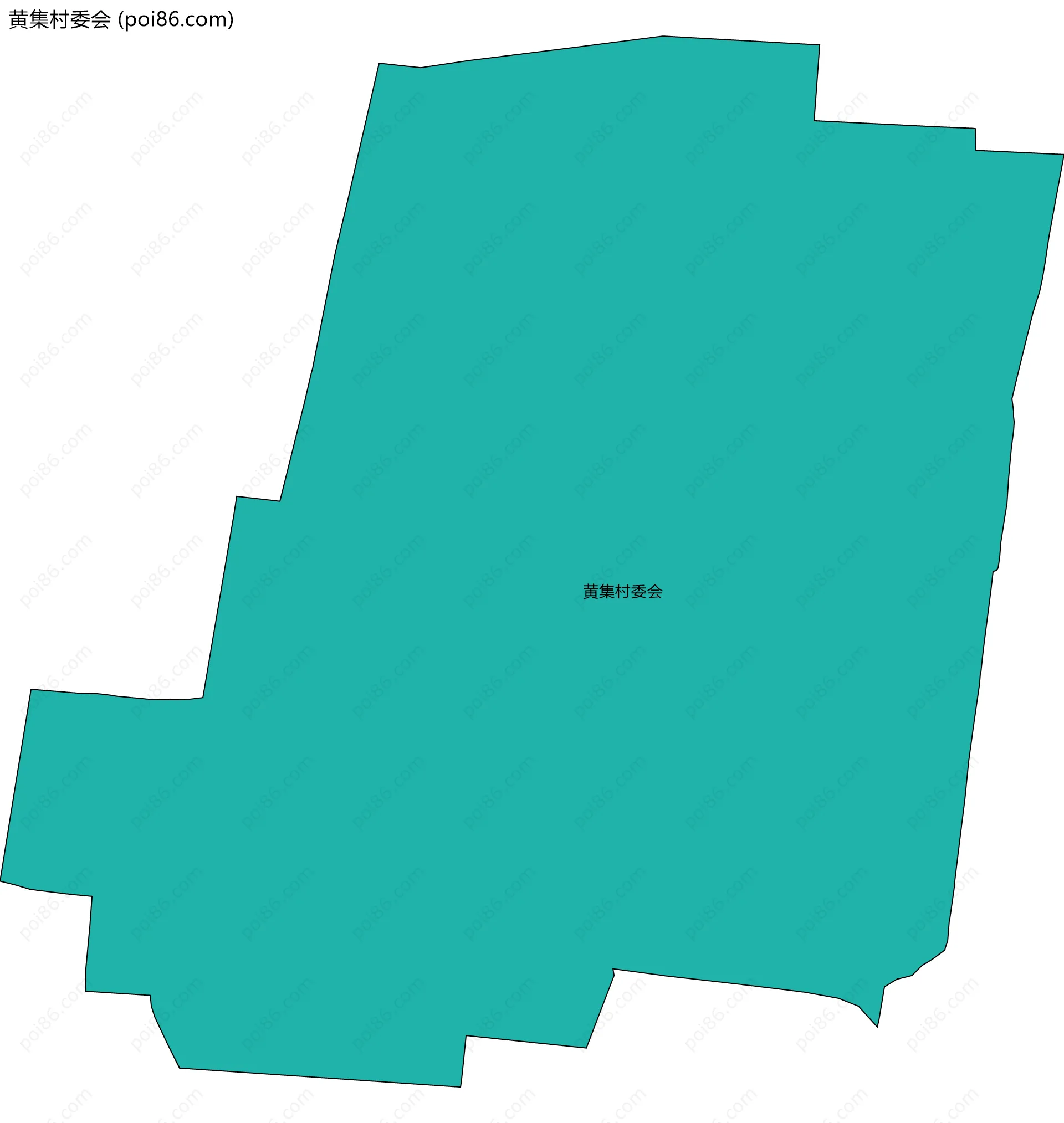 黄集村委会边界地图