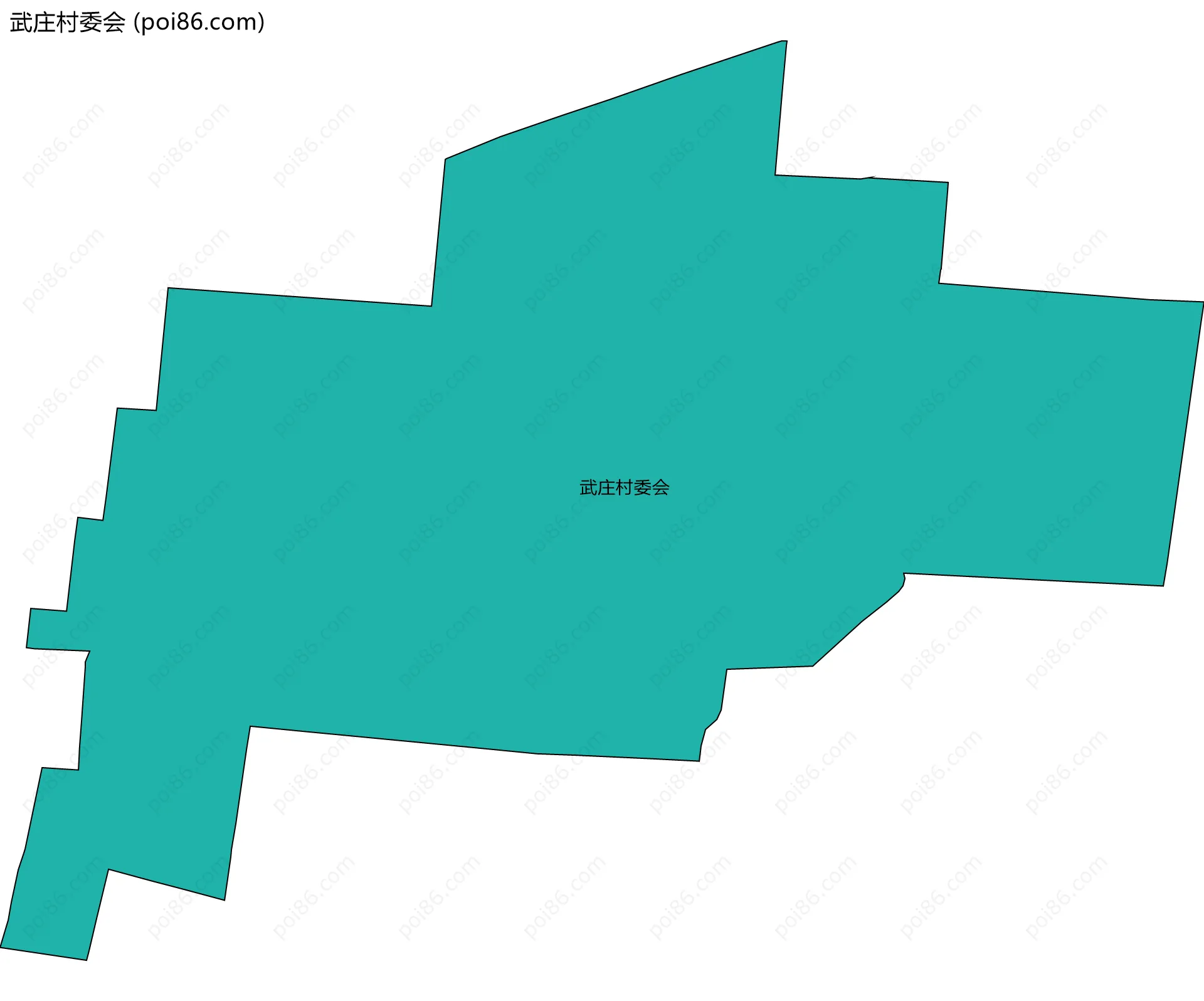 武庄村委会边界地图
