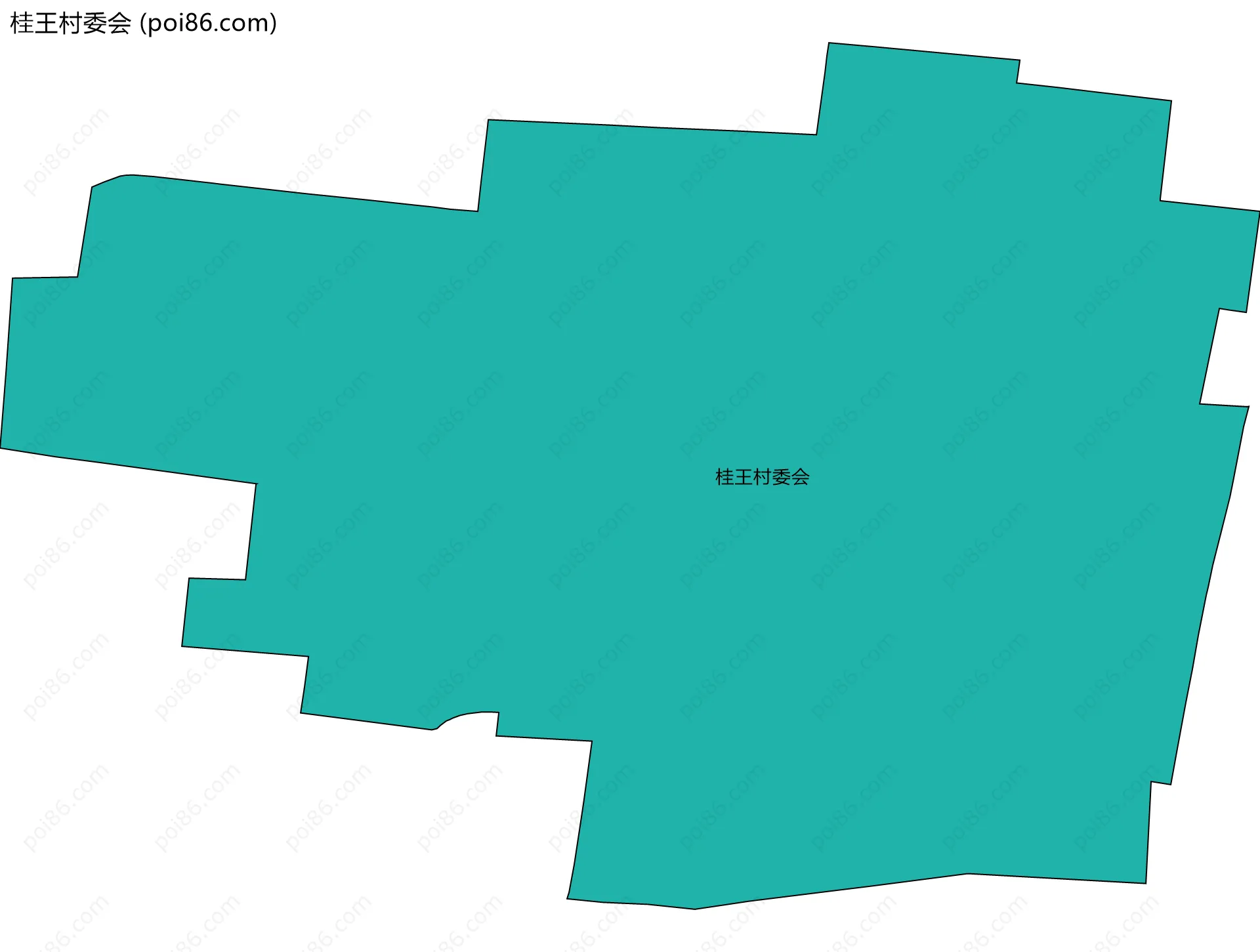 桂王村委会边界地图