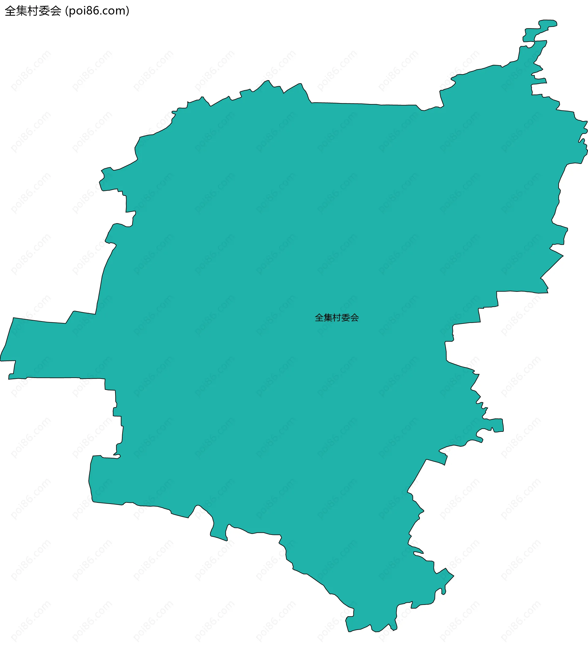 全集村委会边界地图