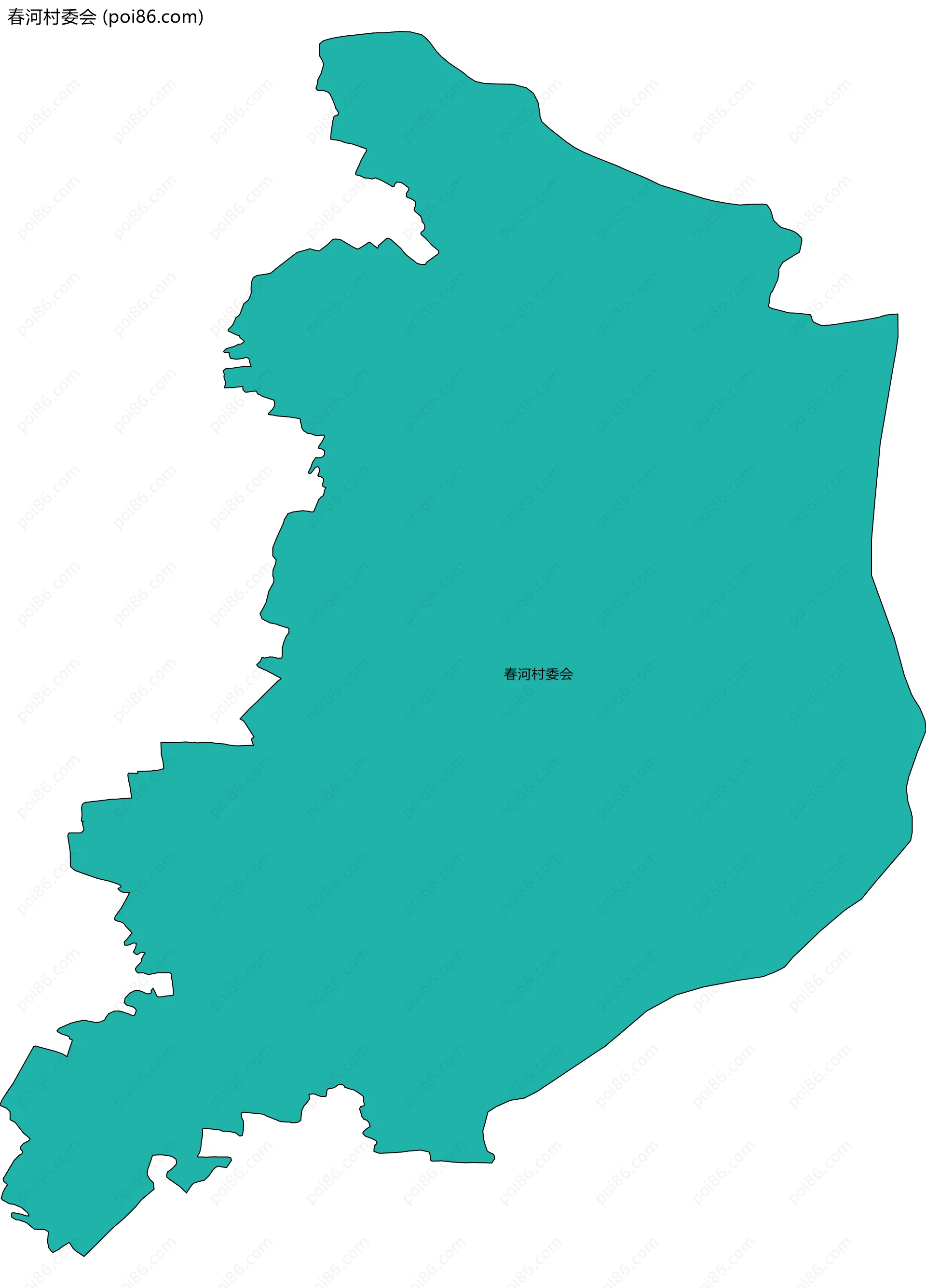 春河村委会边界地图