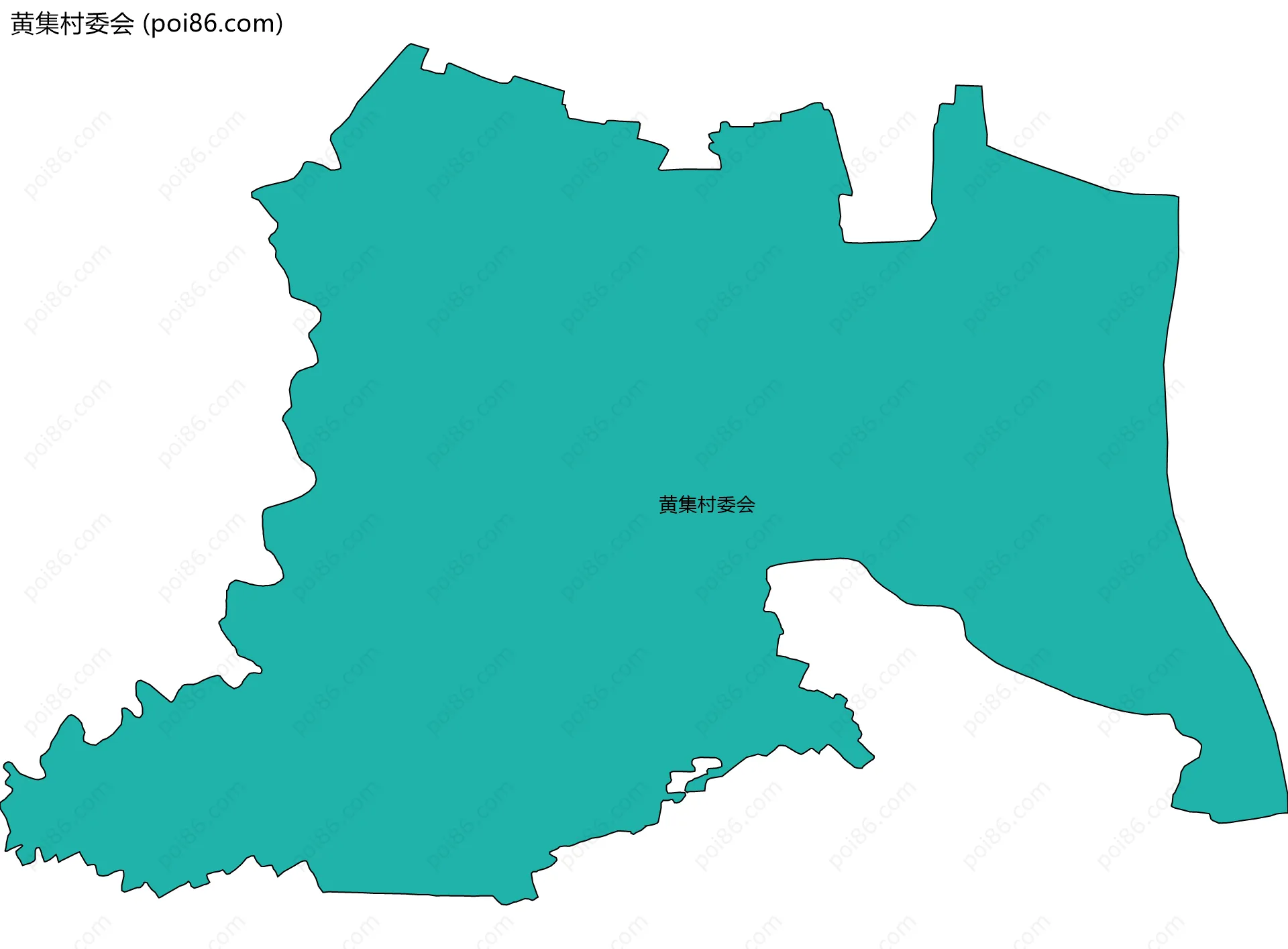 黄集村委会边界地图