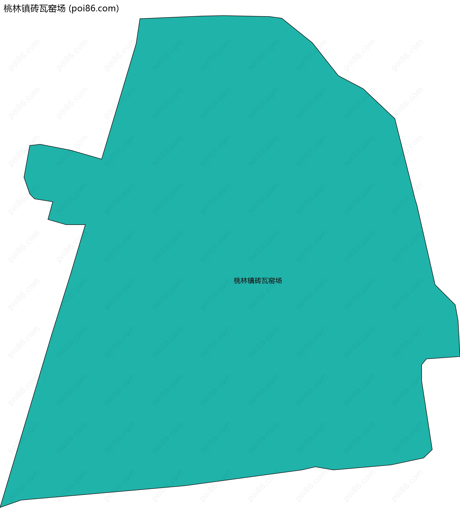 桃林镇砖瓦窑场边界地图