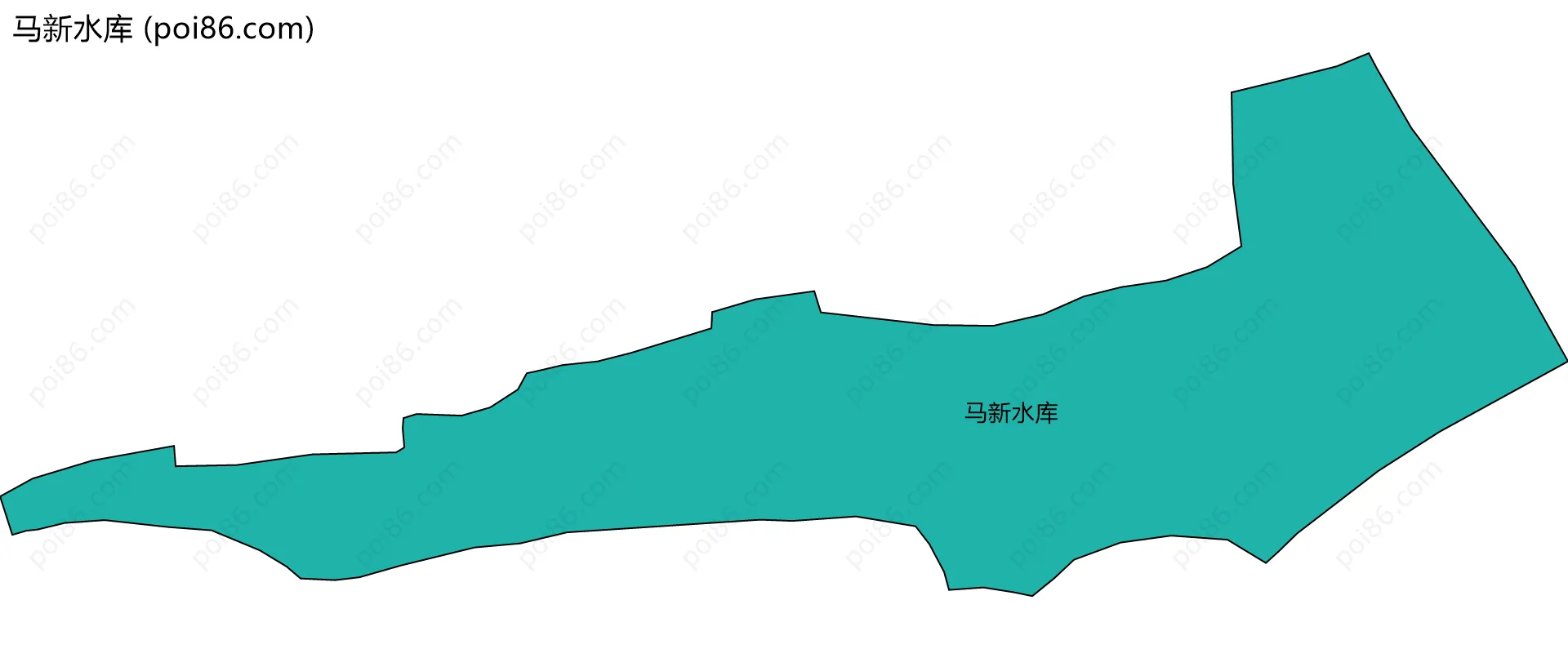 马新水库边界地图