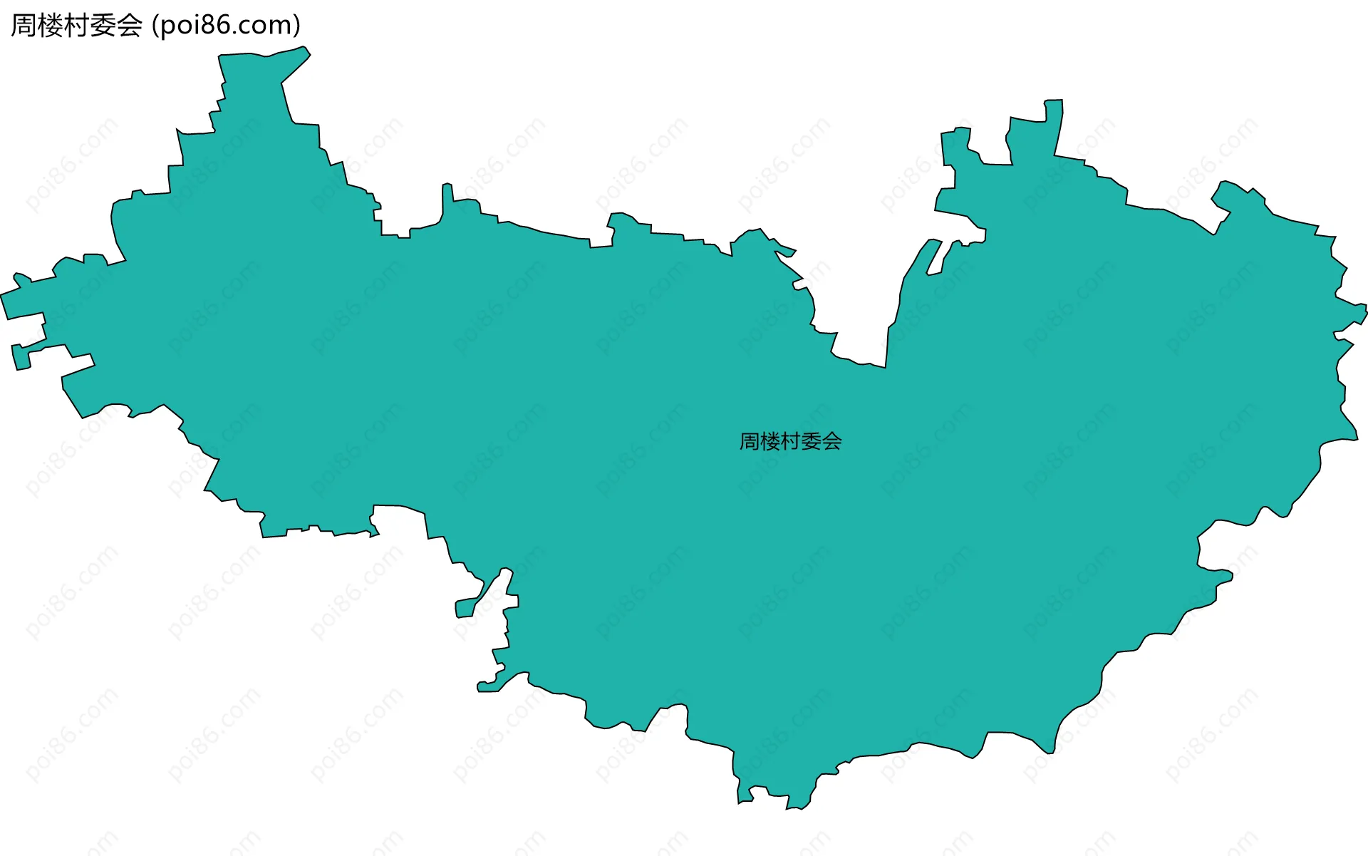 周楼村委会边界地图
