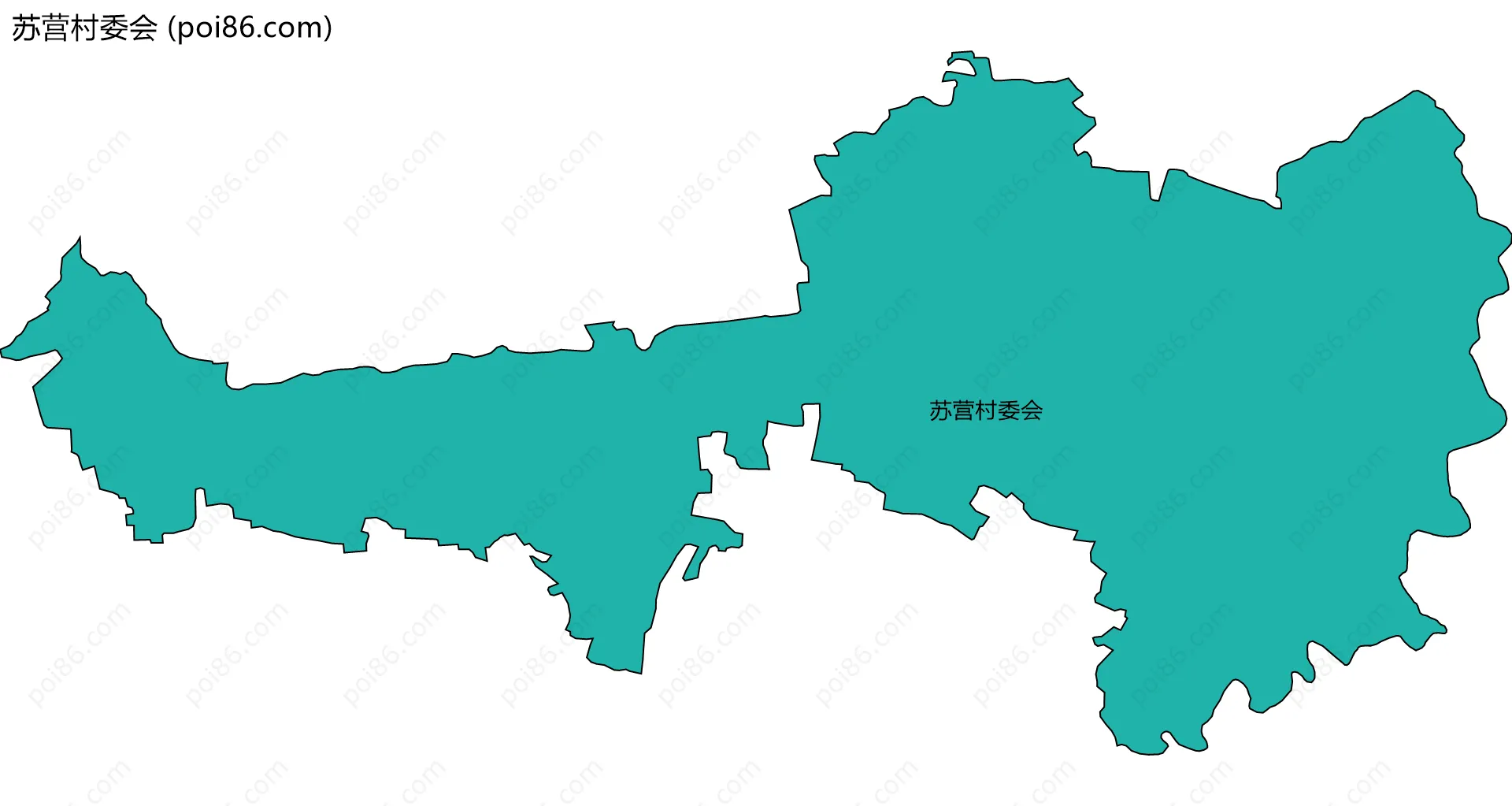 苏营村委会边界地图