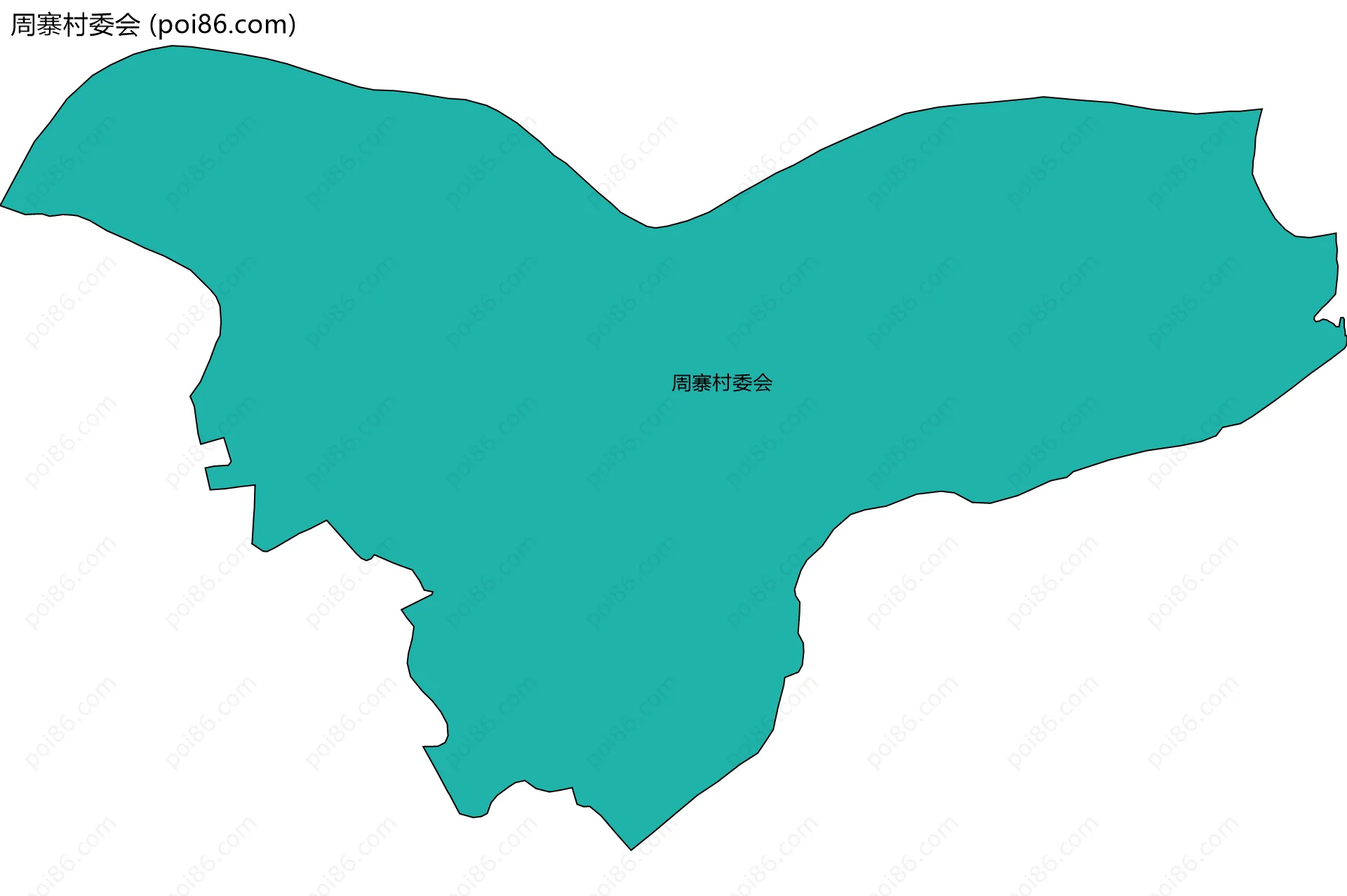 周寨村委会边界地图