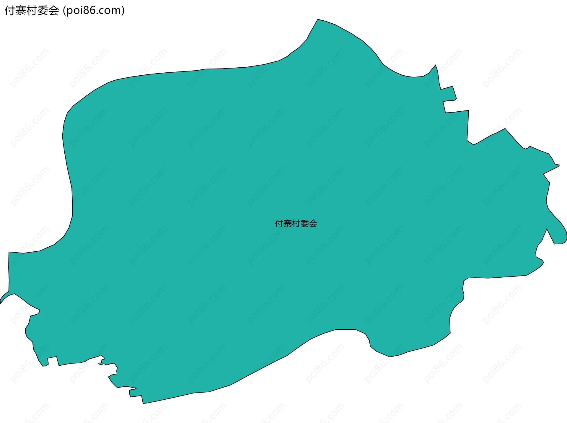 付寨村委会边界地图