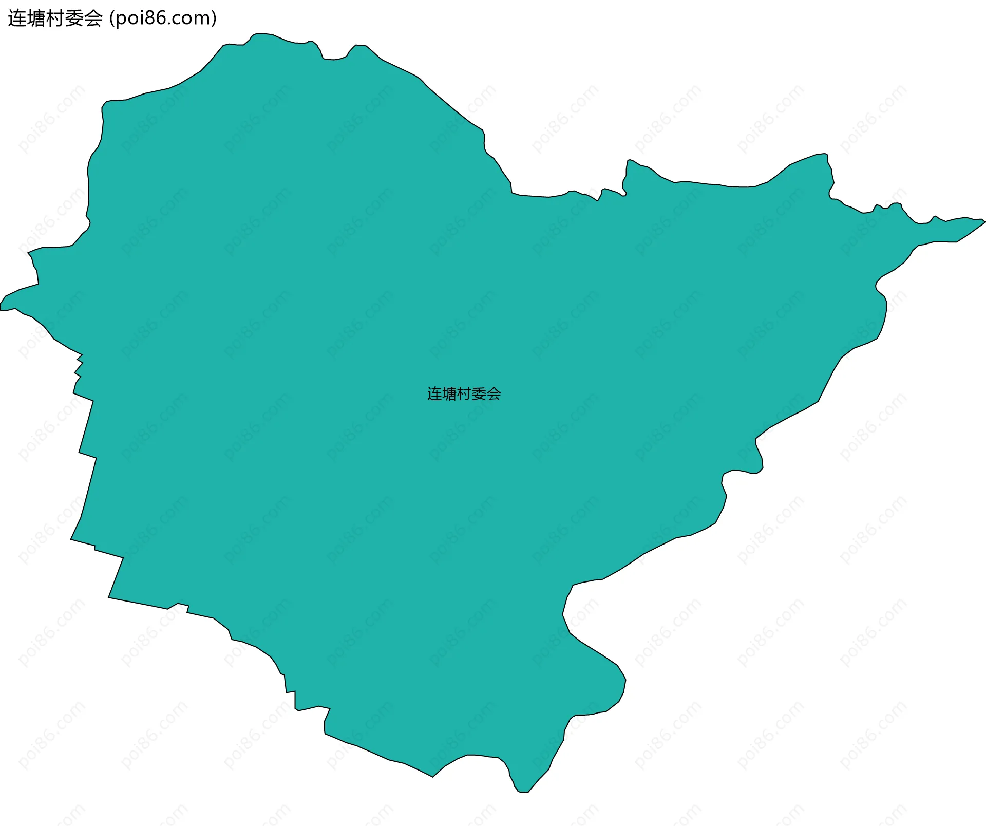 连塘村委会边界地图