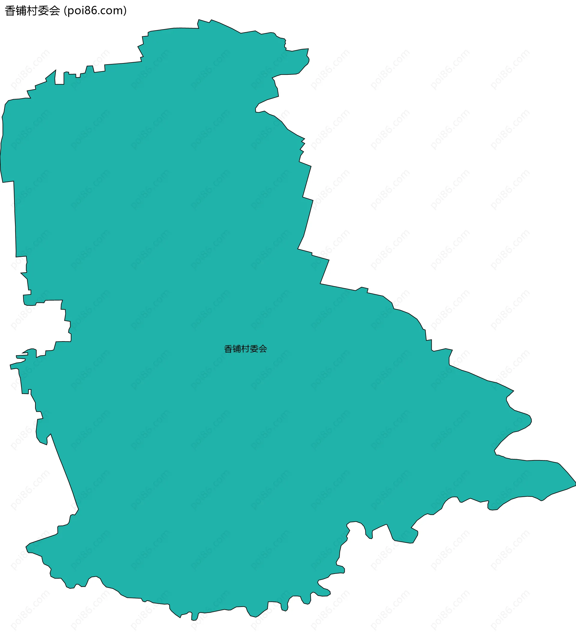 香铺村委会边界地图