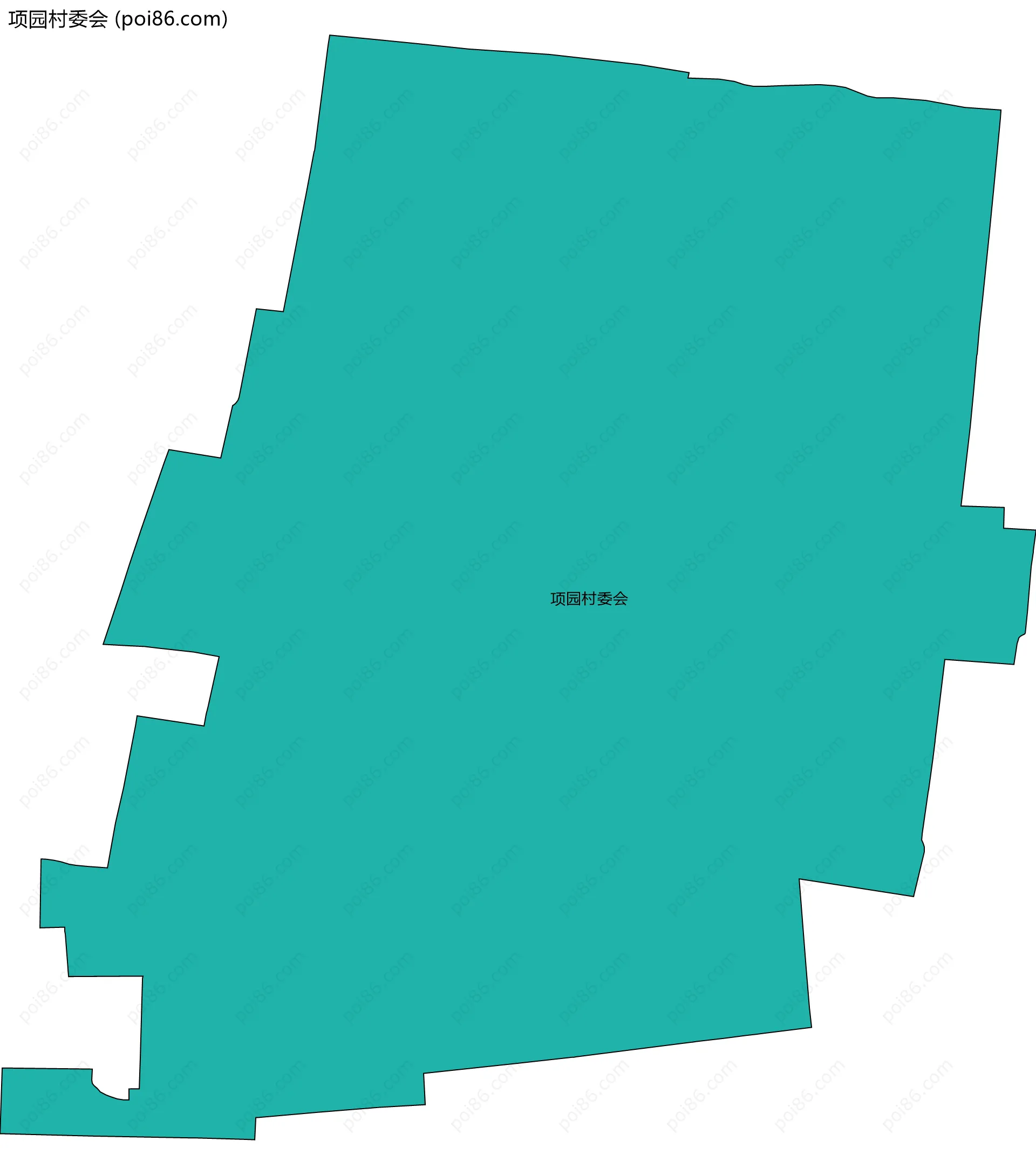 项园村委会边界地图