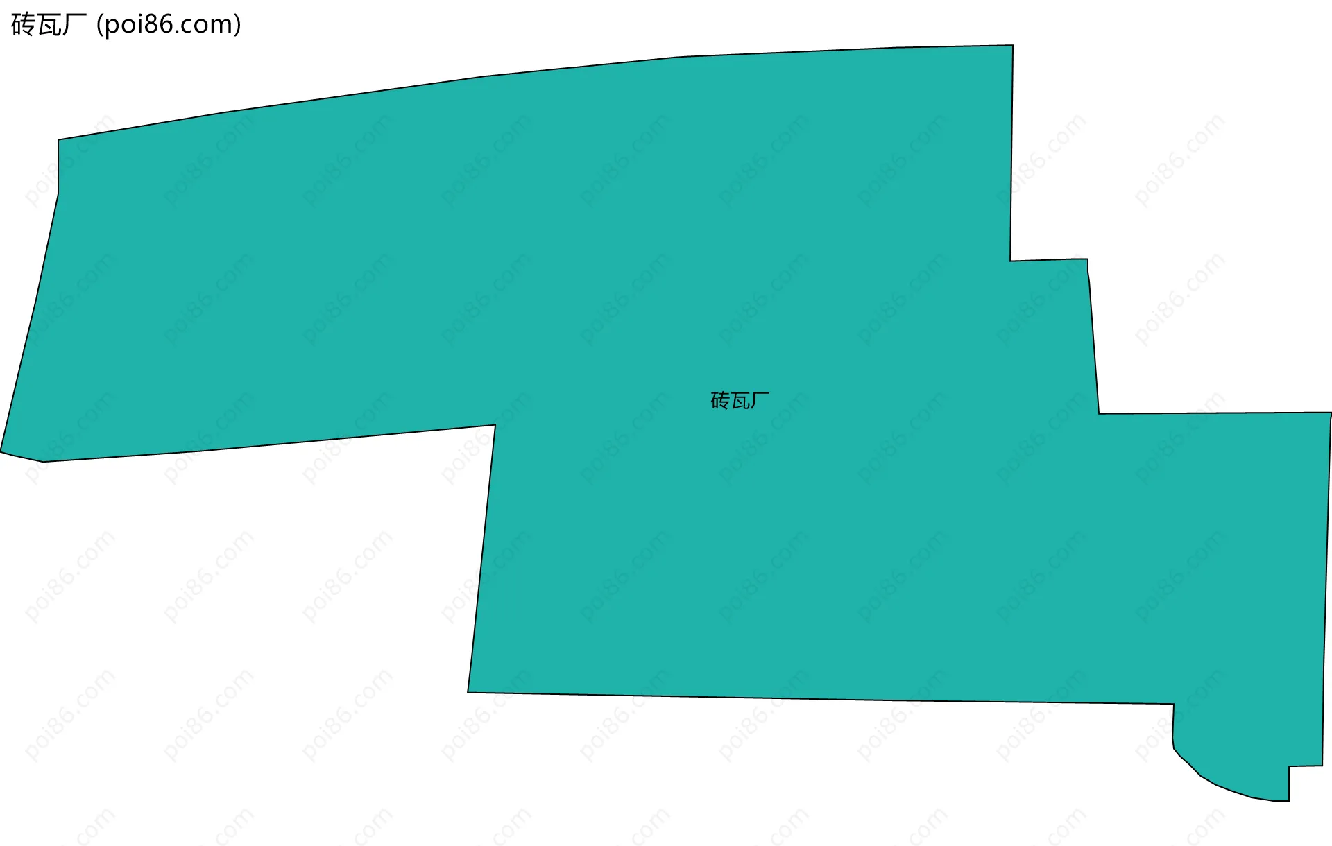 砖瓦厂边界地图