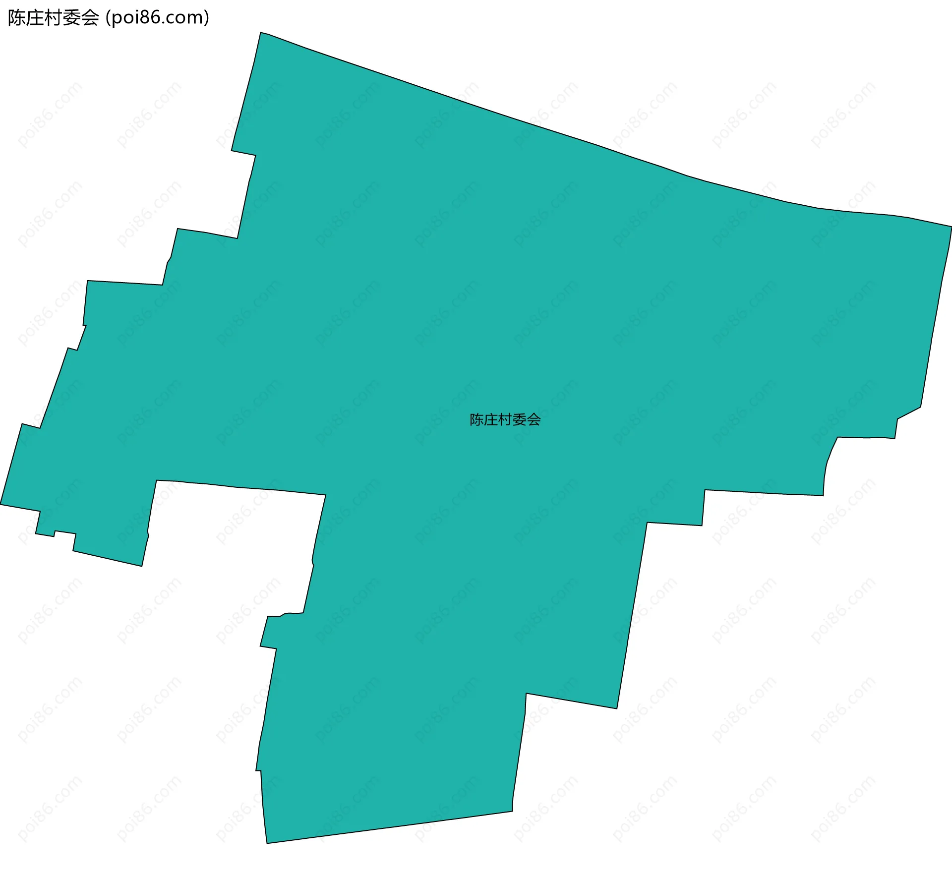 陈庄村委会边界地图