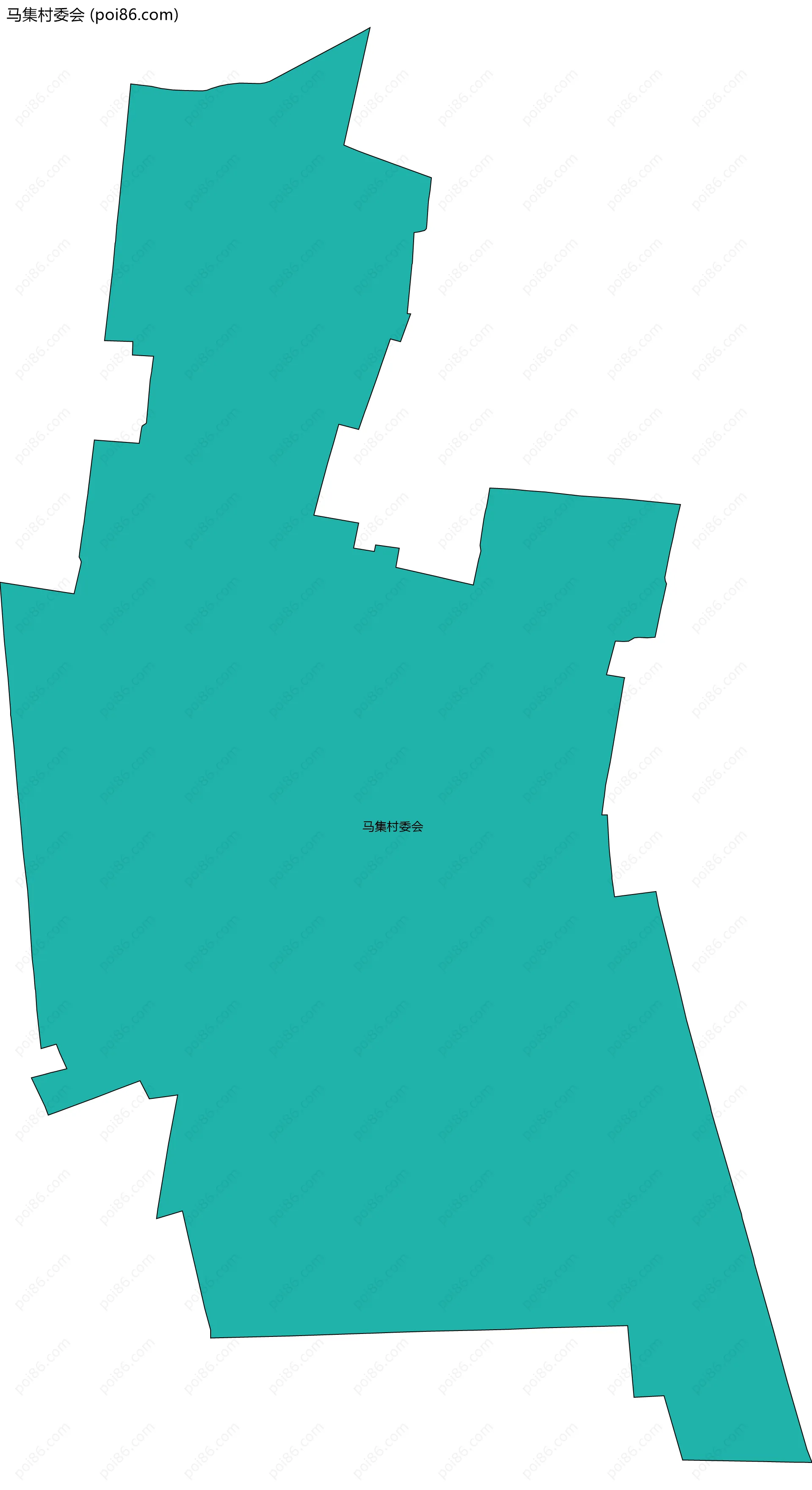 马集村委会边界地图
