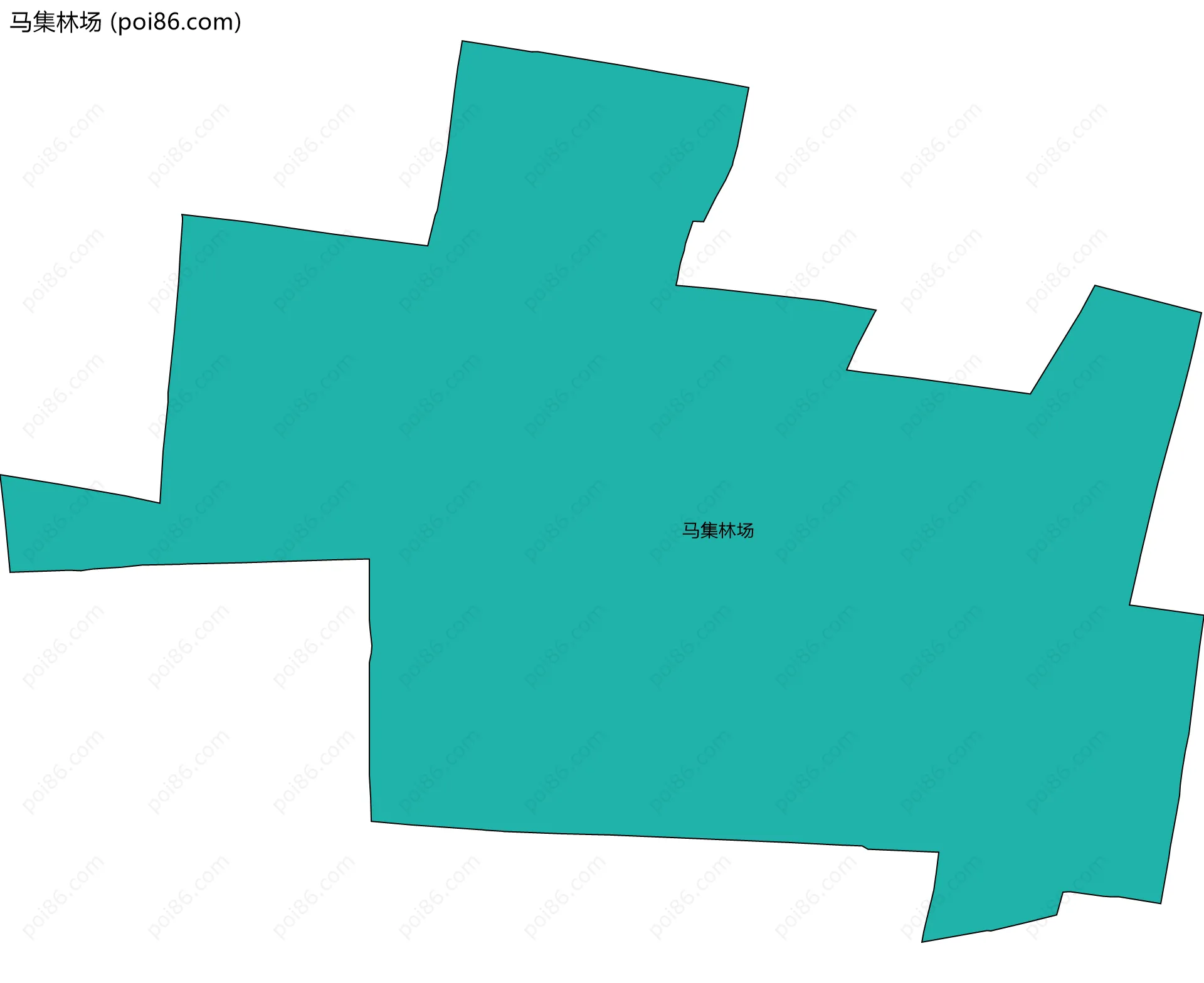 马集林场边界地图