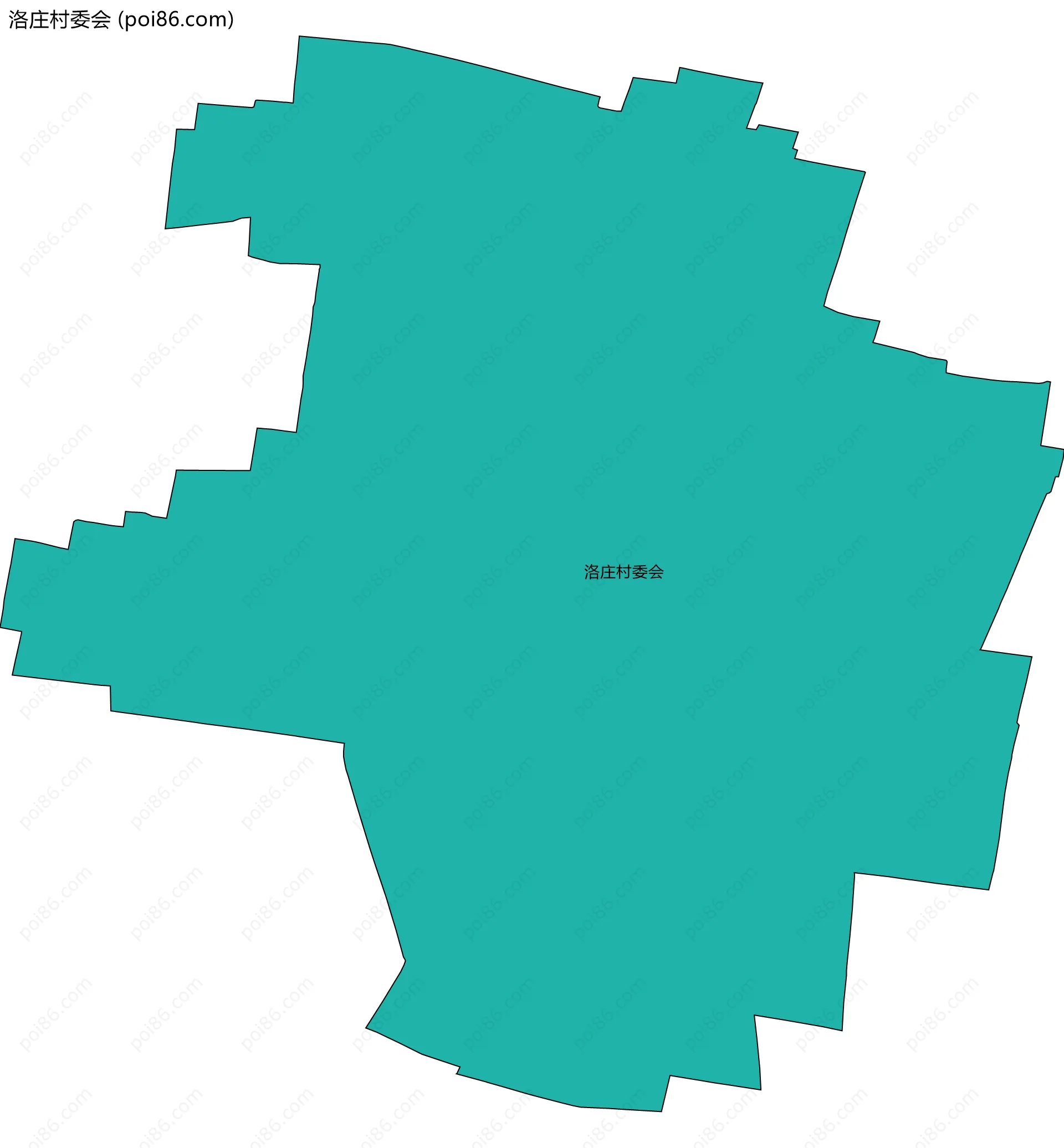 洛庄村委会边界地图