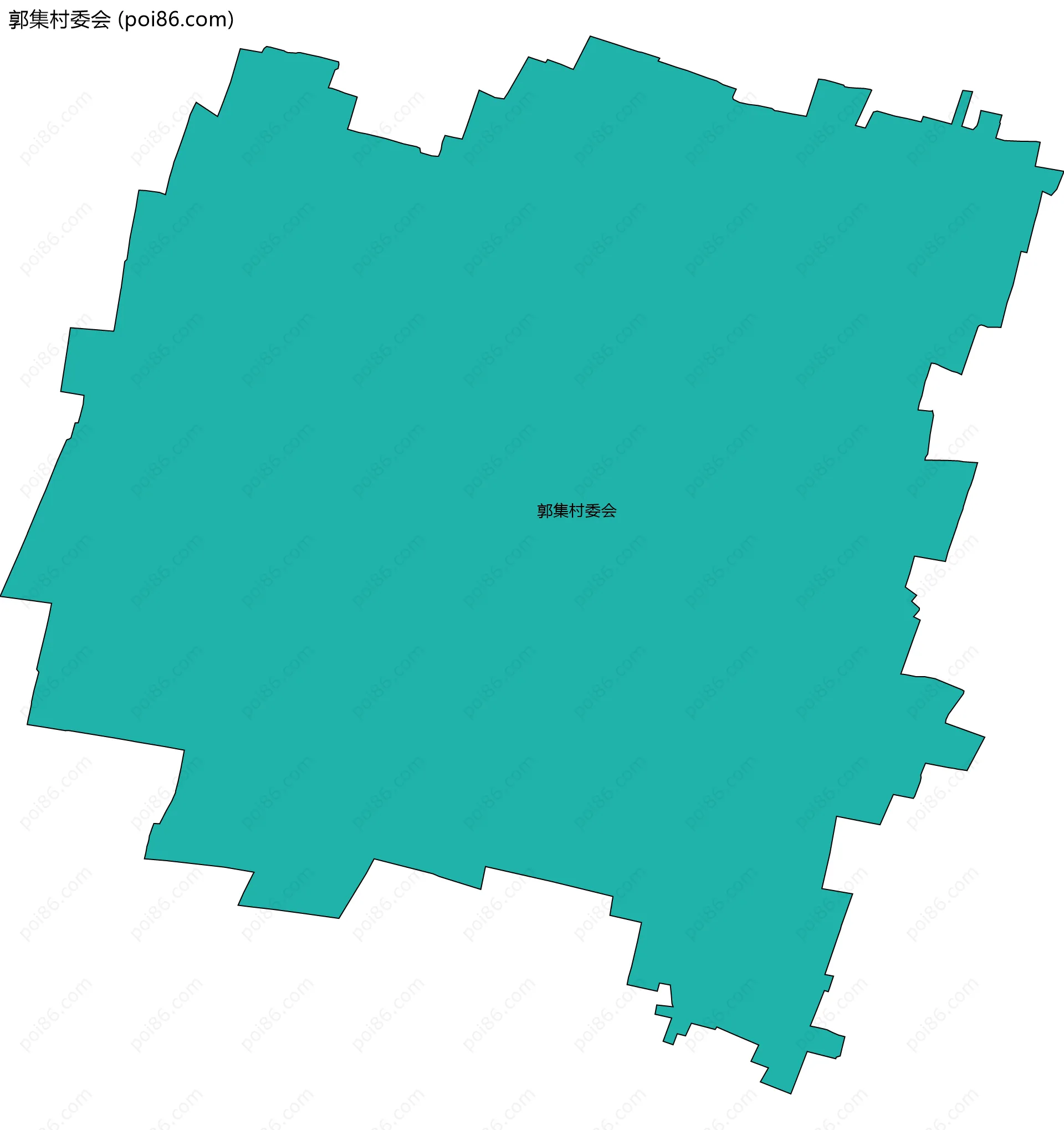 郭集村委会边界地图