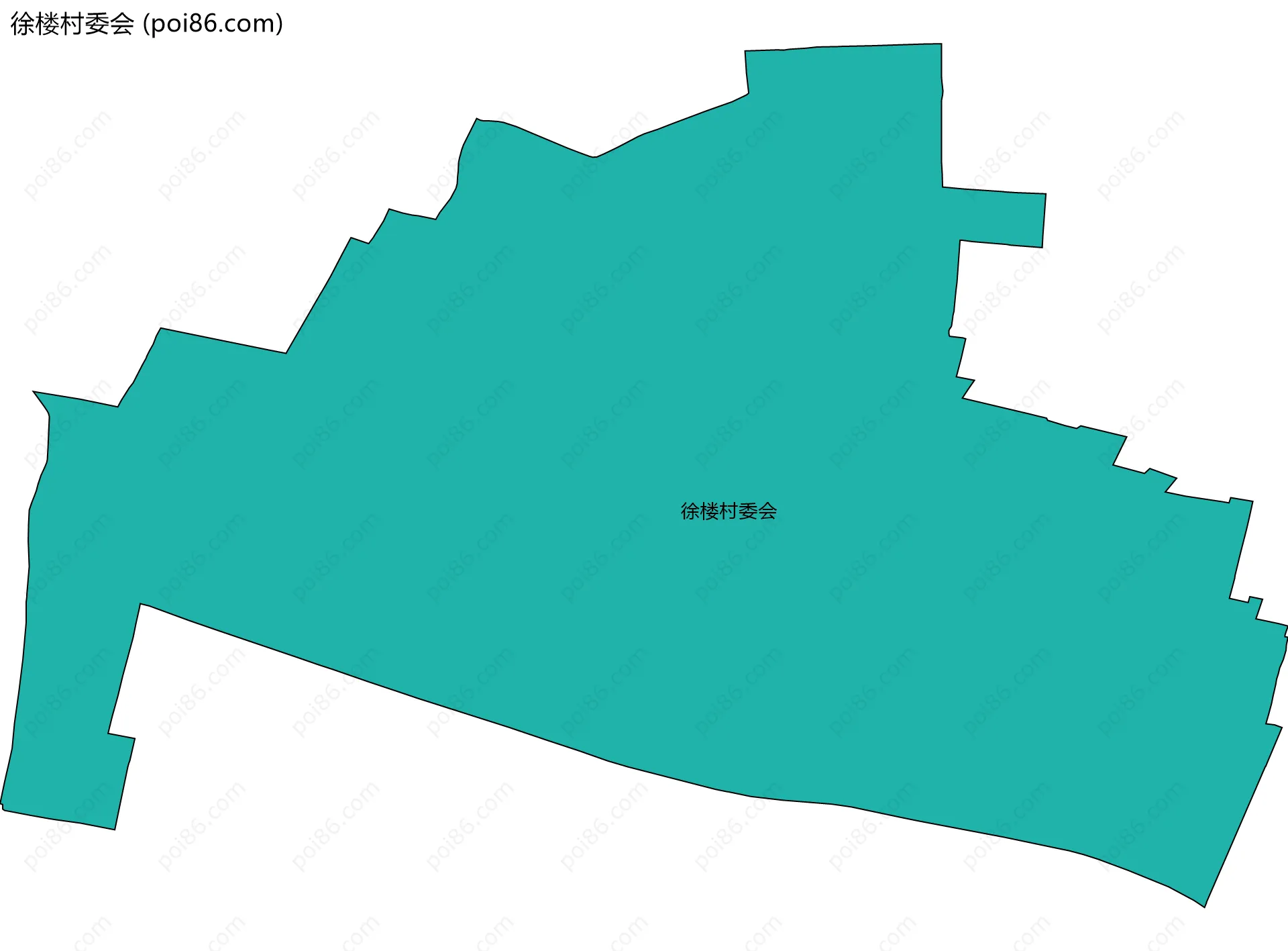 徐楼村委会边界地图