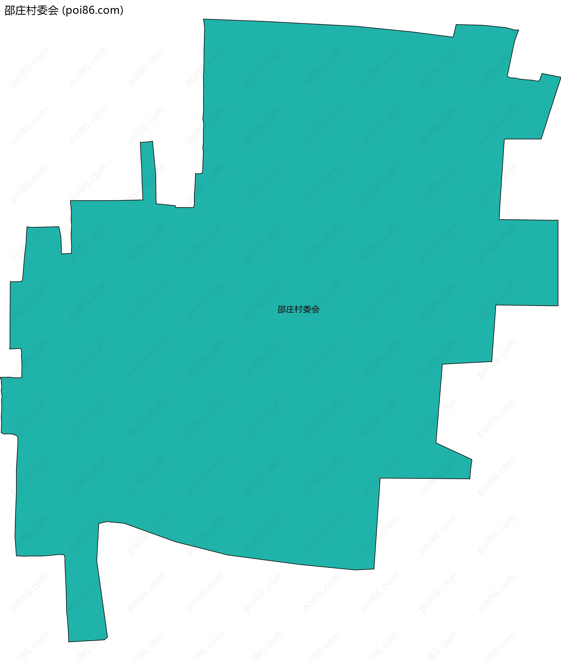 邵庄村委会边界地图