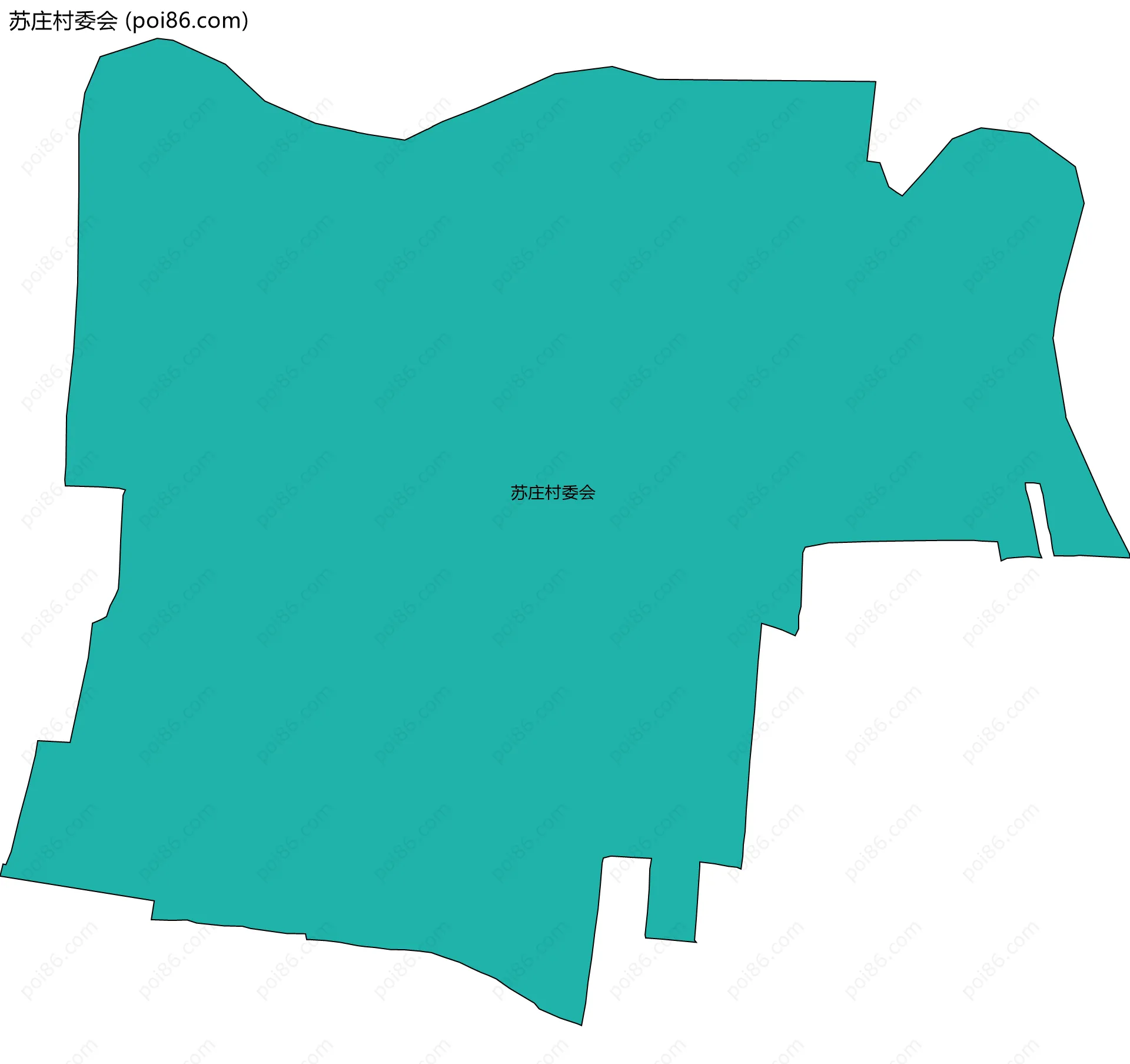 苏庄村委会边界地图