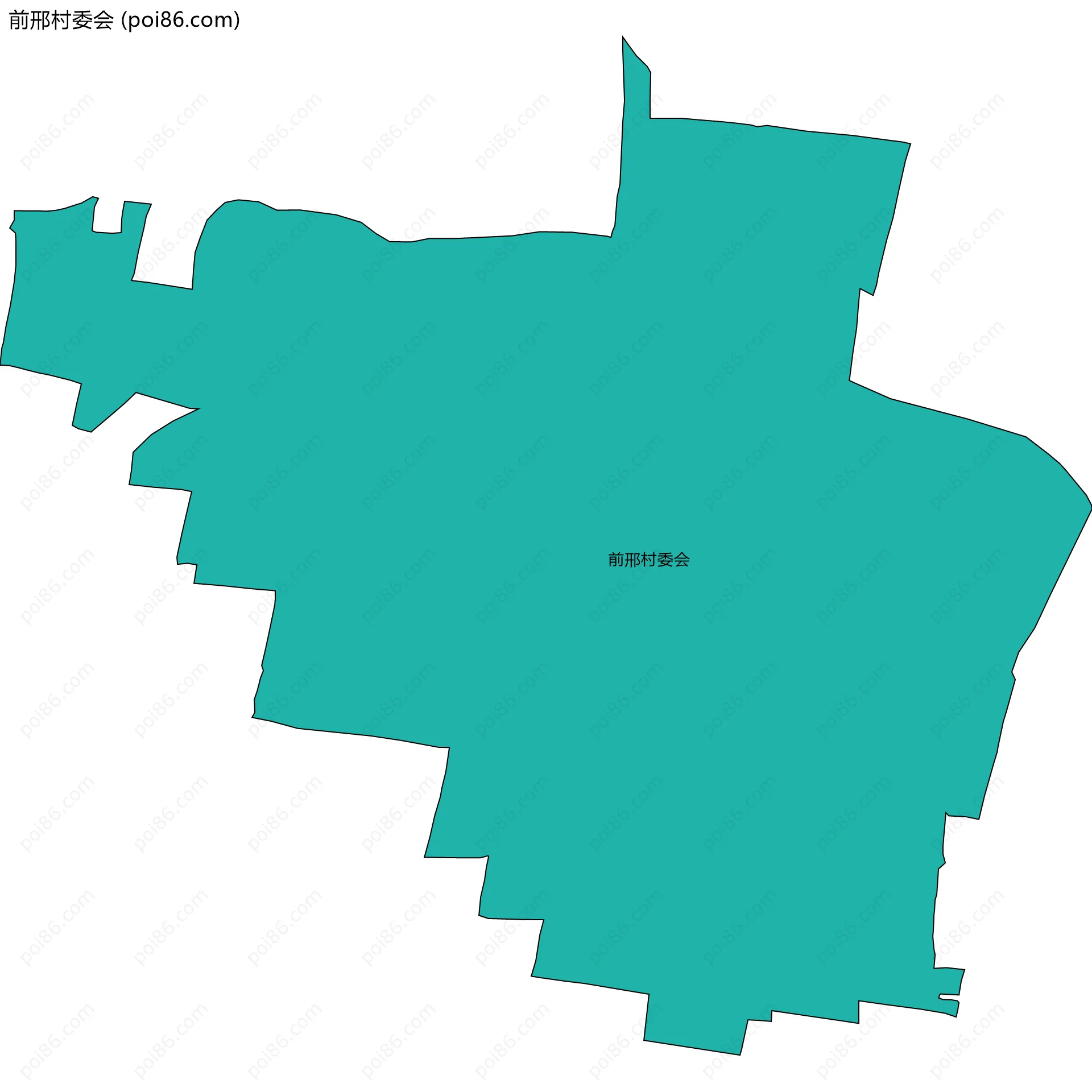 前邢村委会边界地图