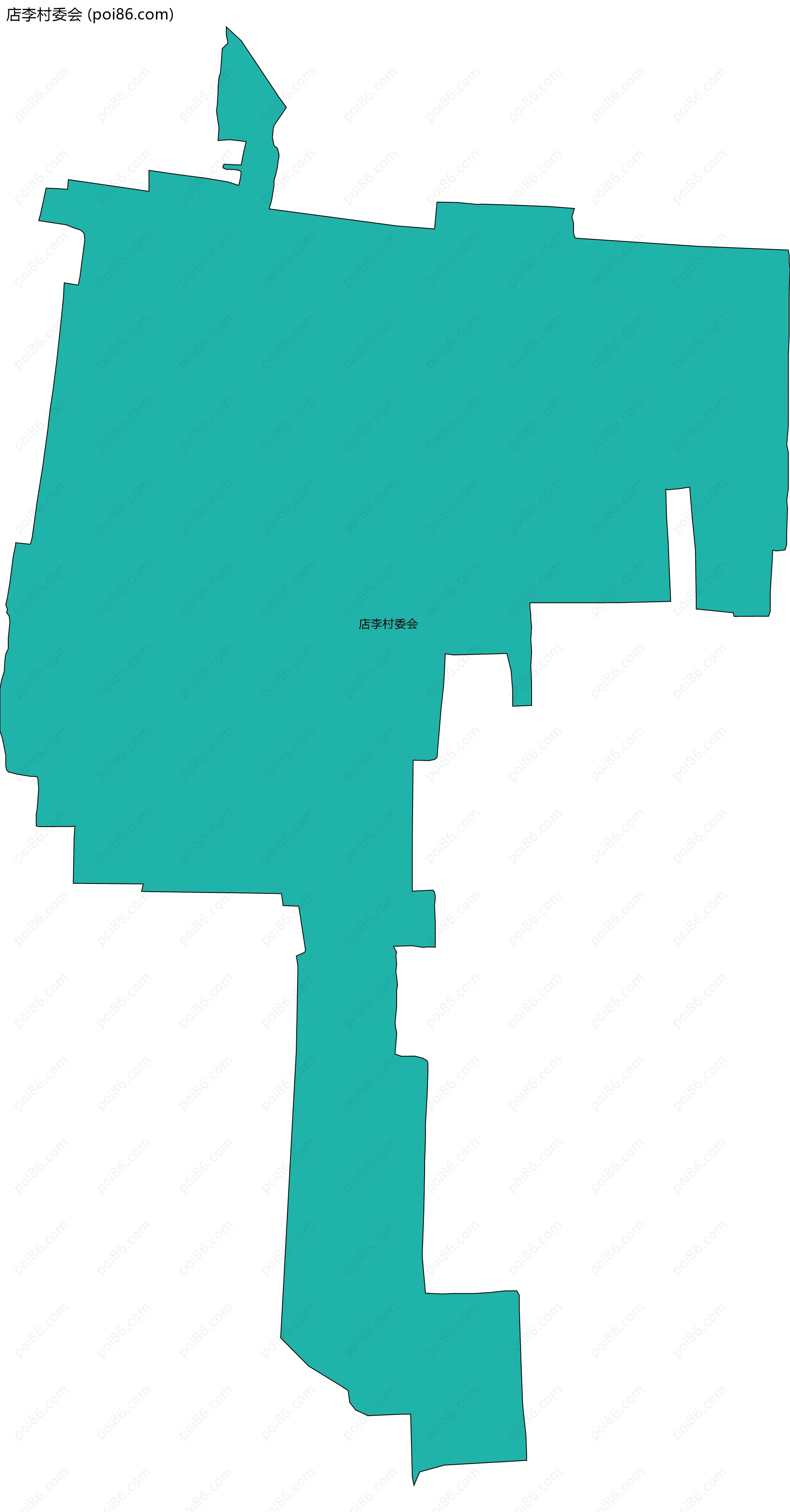 店李村委会边界地图