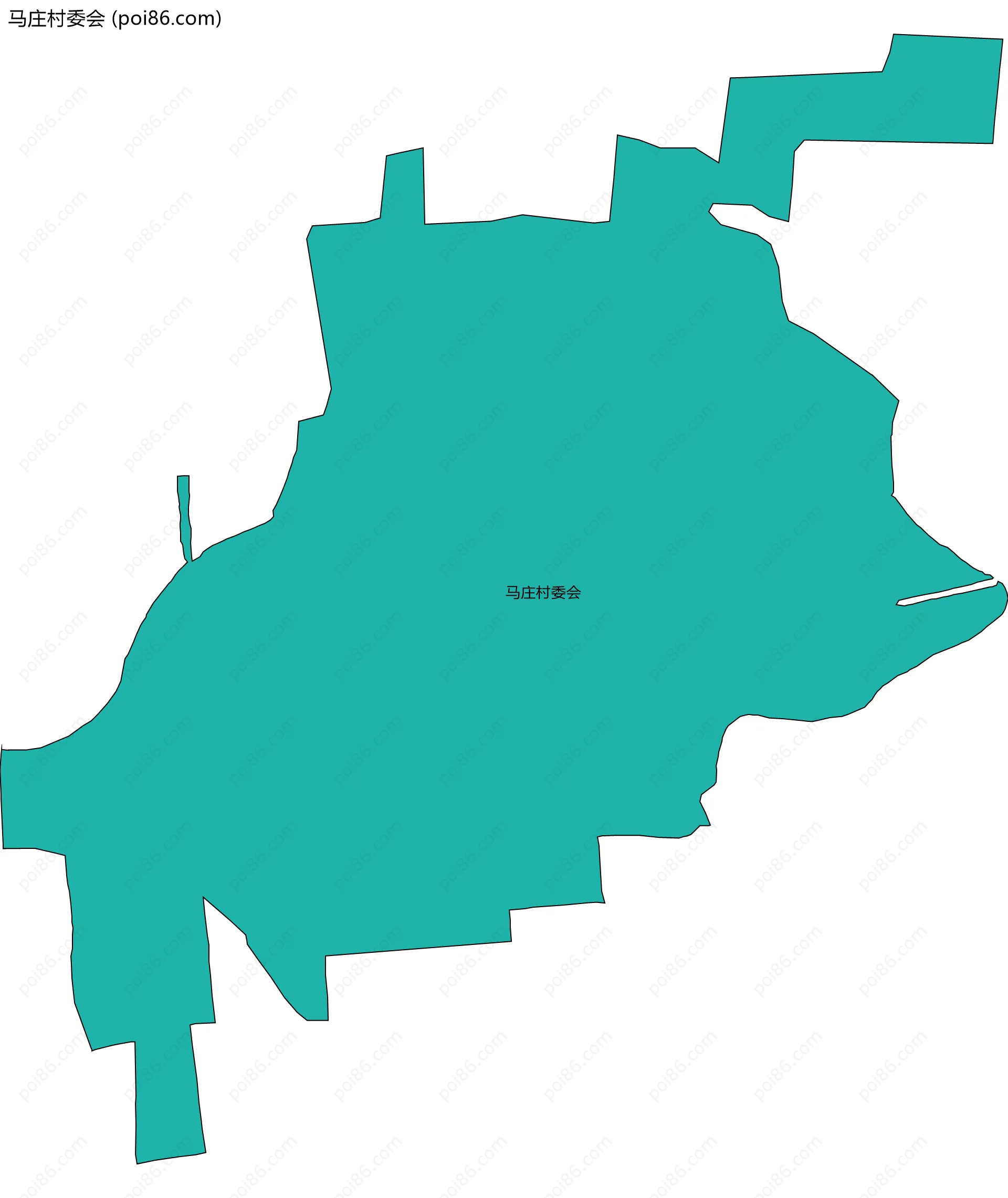 马庄村委会边界地图