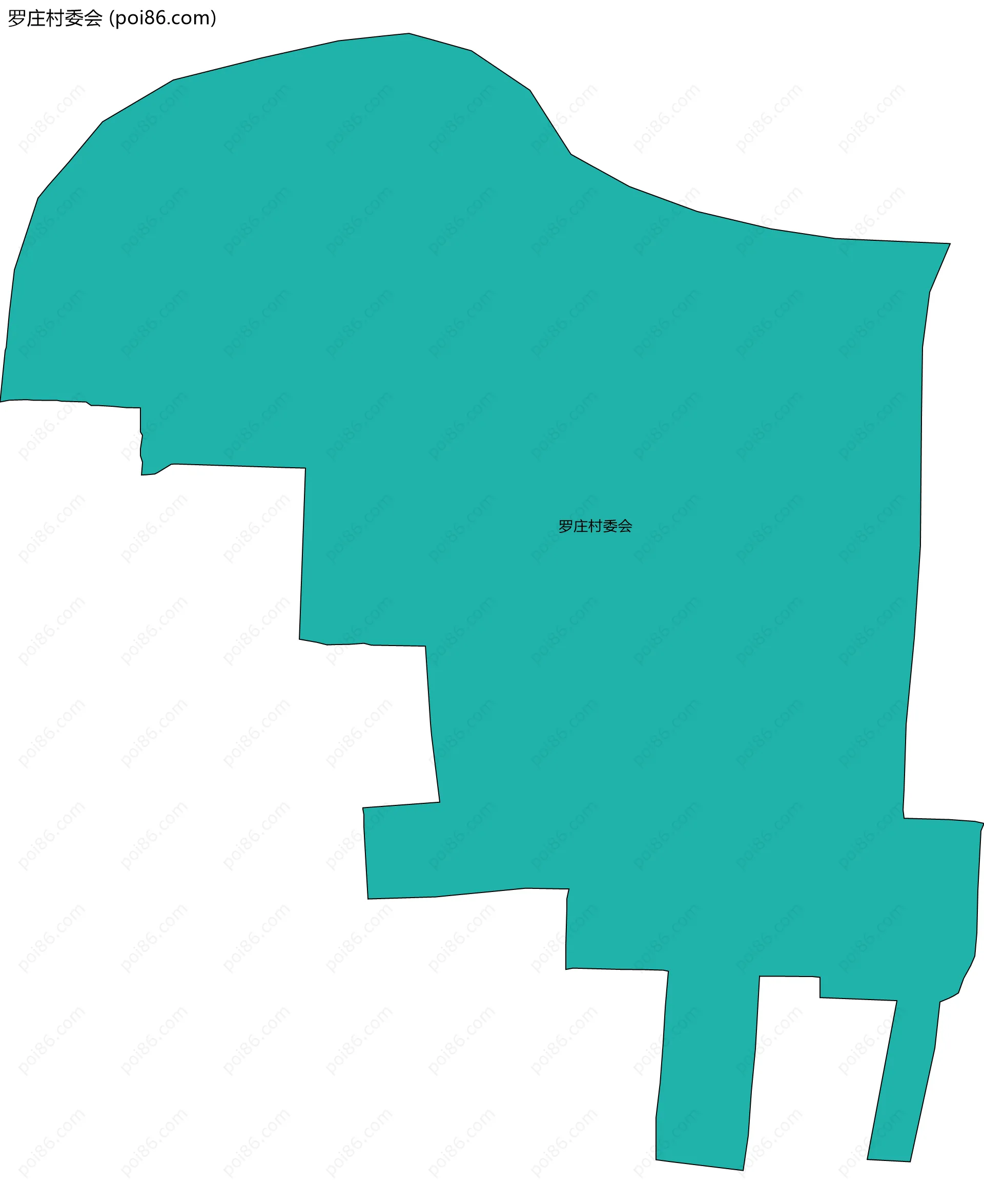 罗庄村委会边界地图