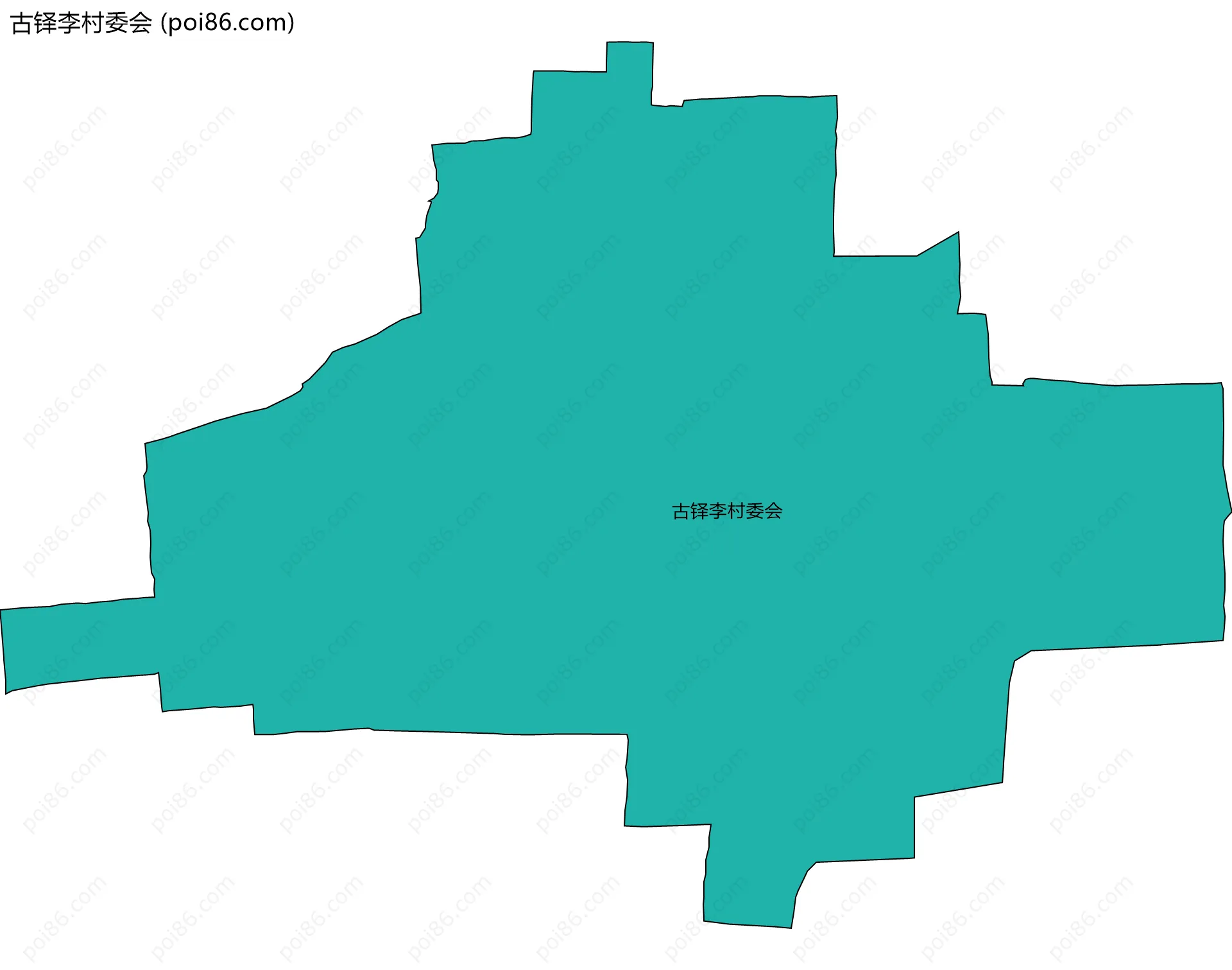 古铎李村委会边界地图