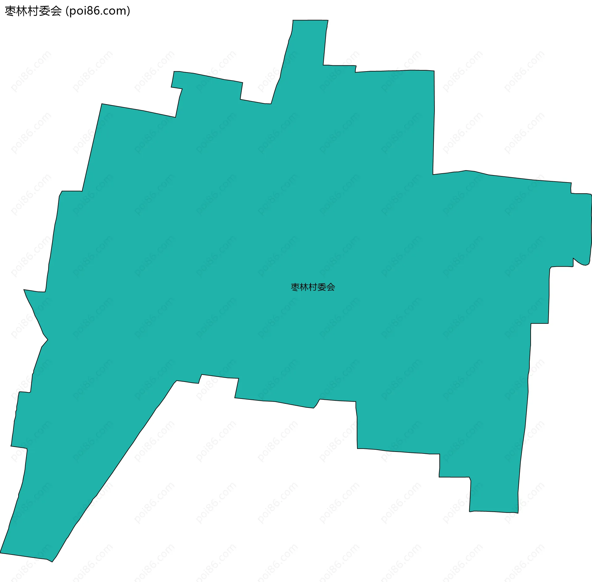 枣林村委会边界地图