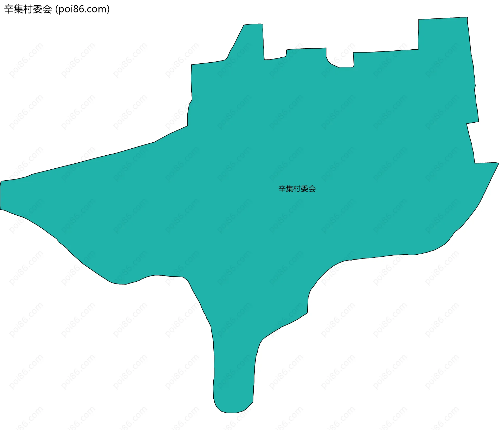 辛集村委会边界地图