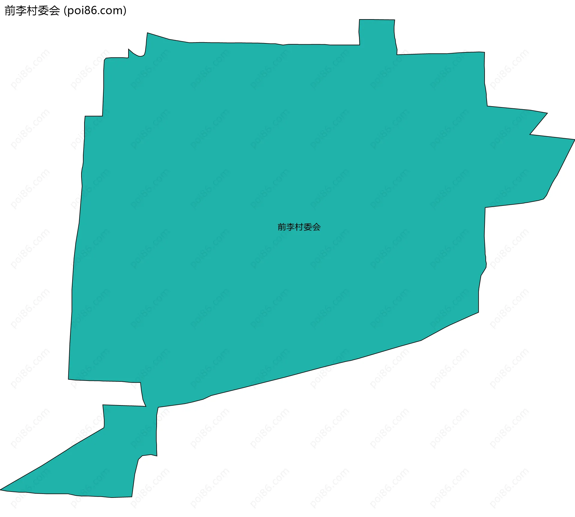 前李村委会边界地图