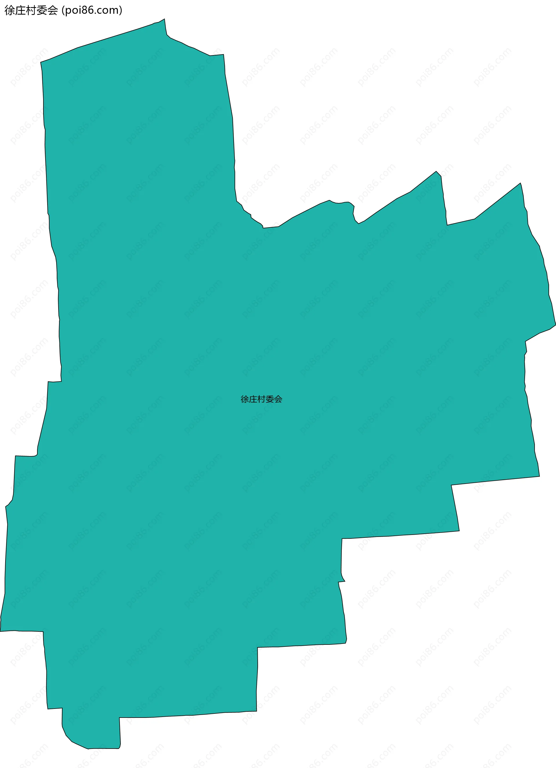 徐庄村委会边界地图