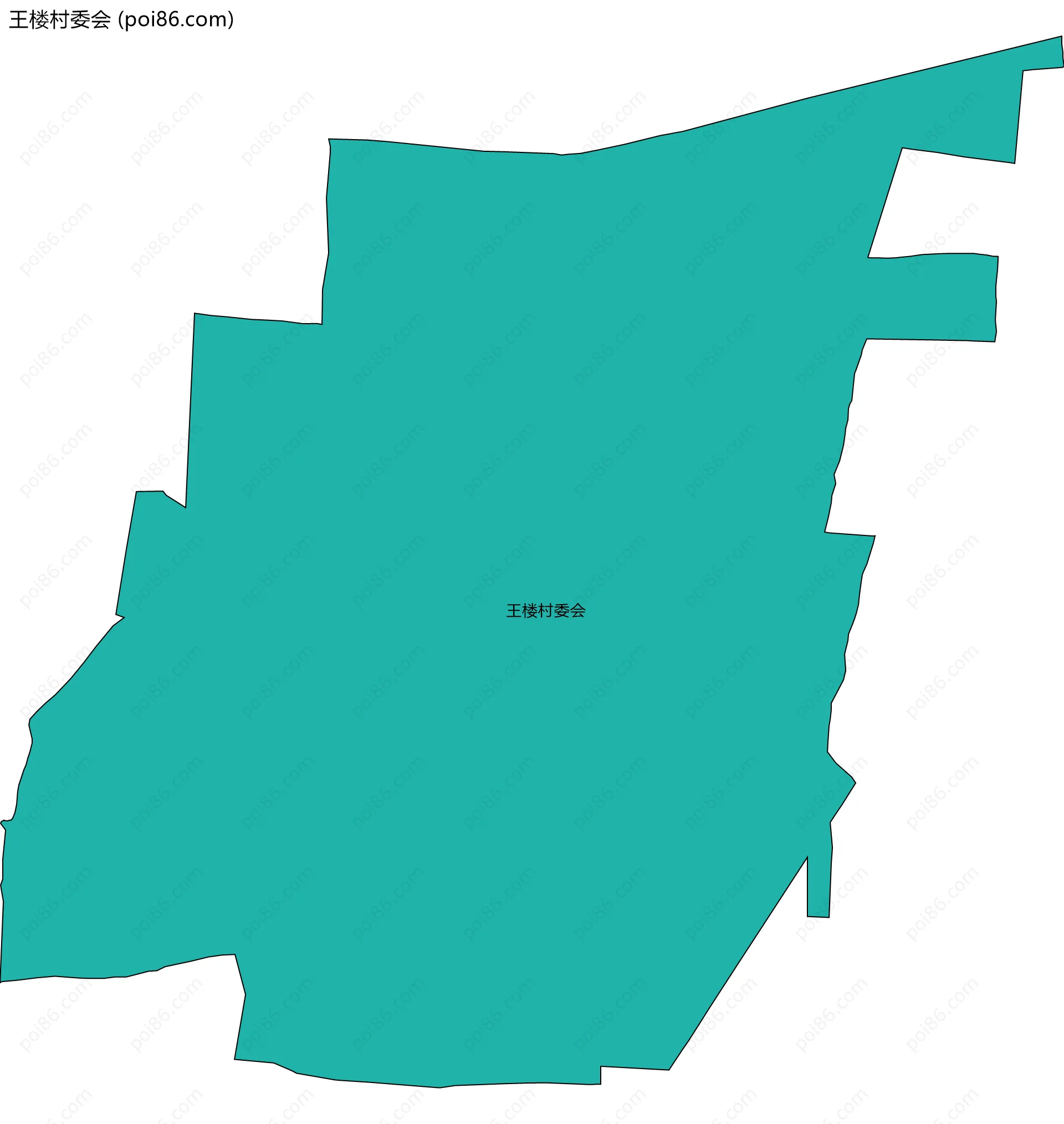王楼村委会边界地图