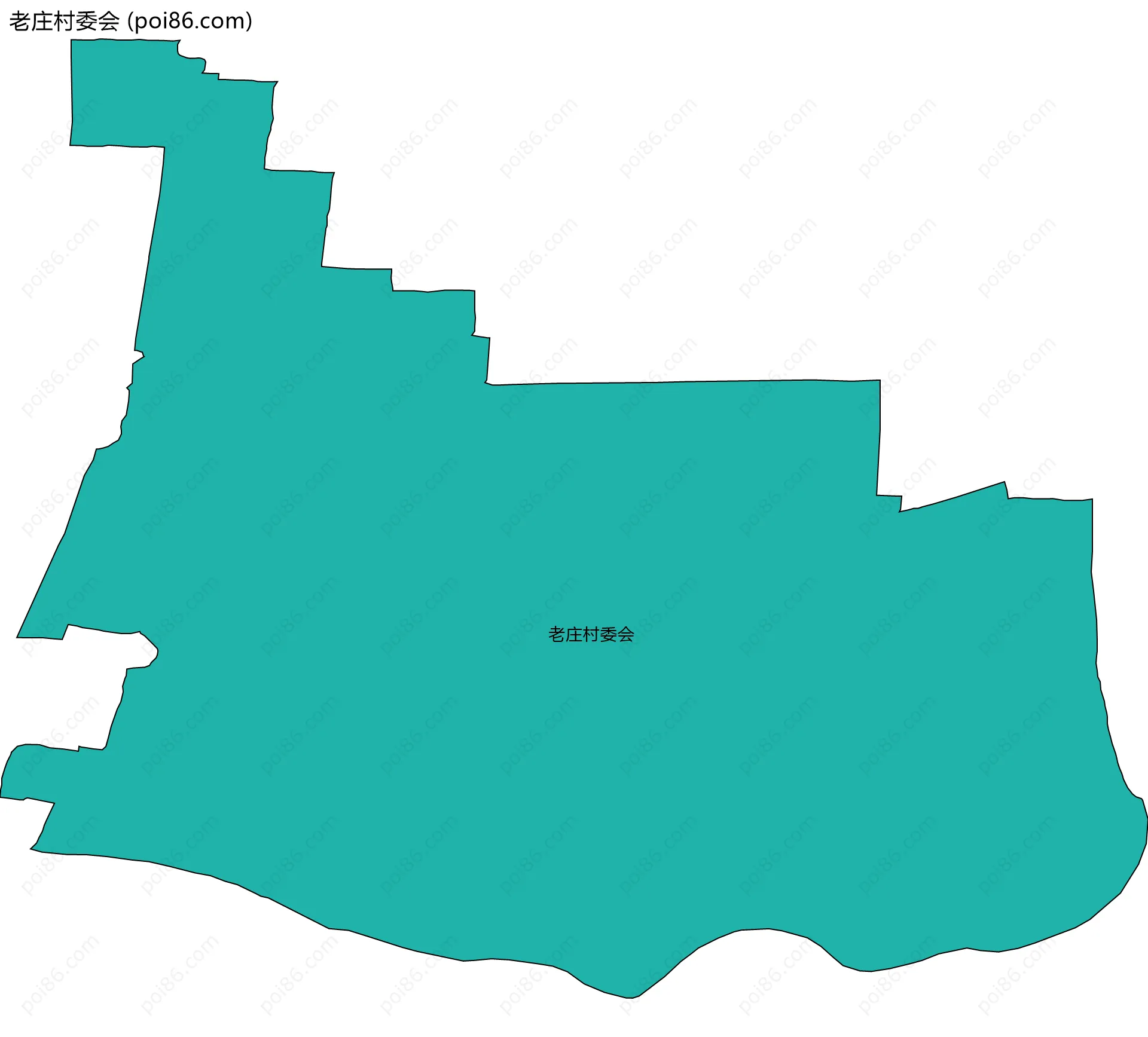 老庄村委会边界地图