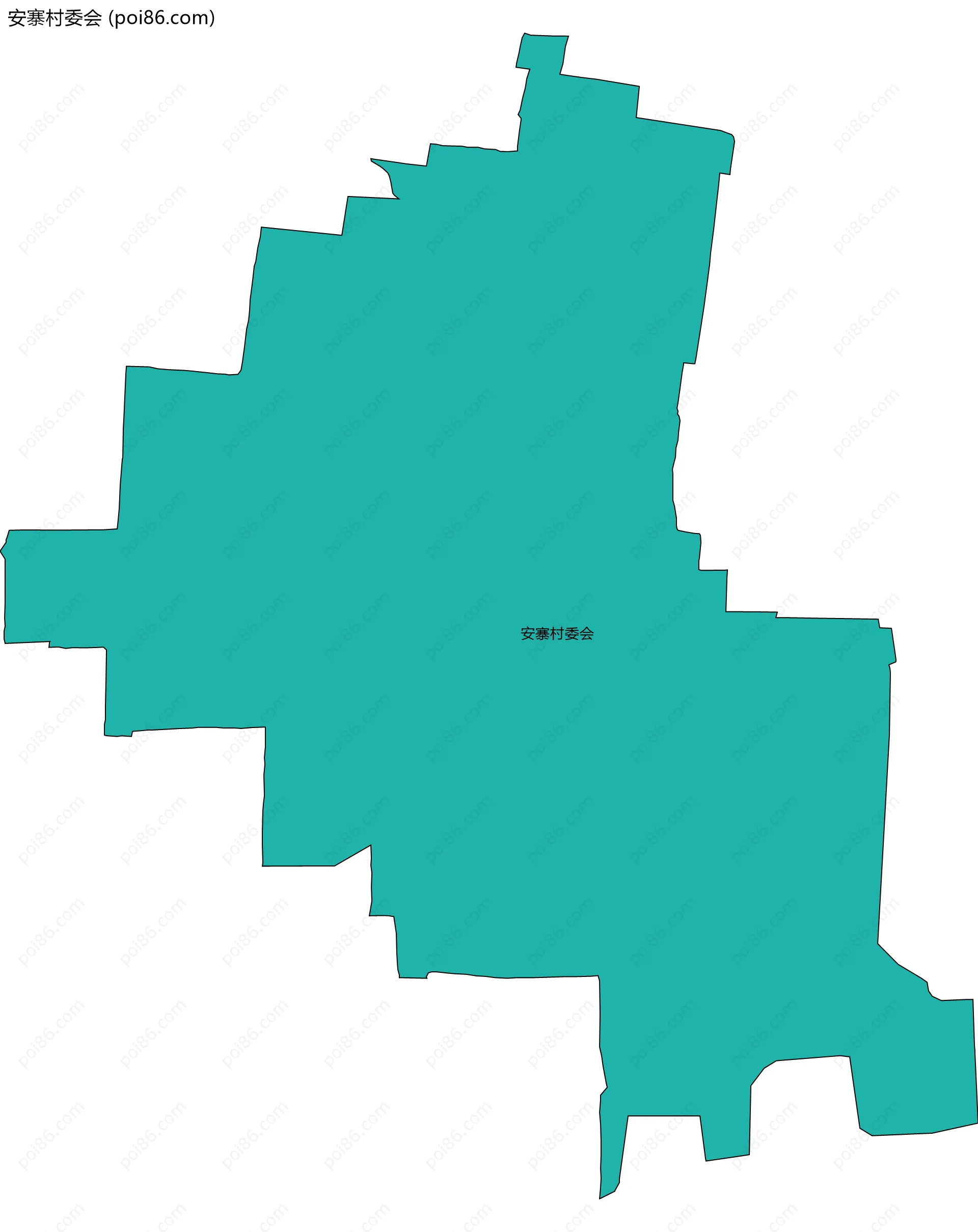 安寨村委会边界地图