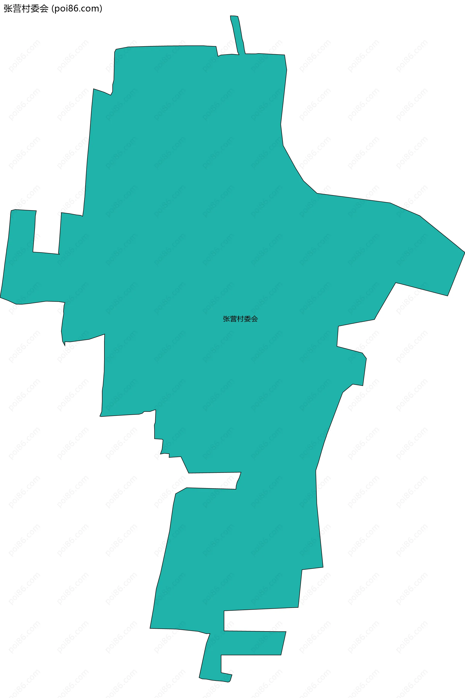 张营村委会边界地图
